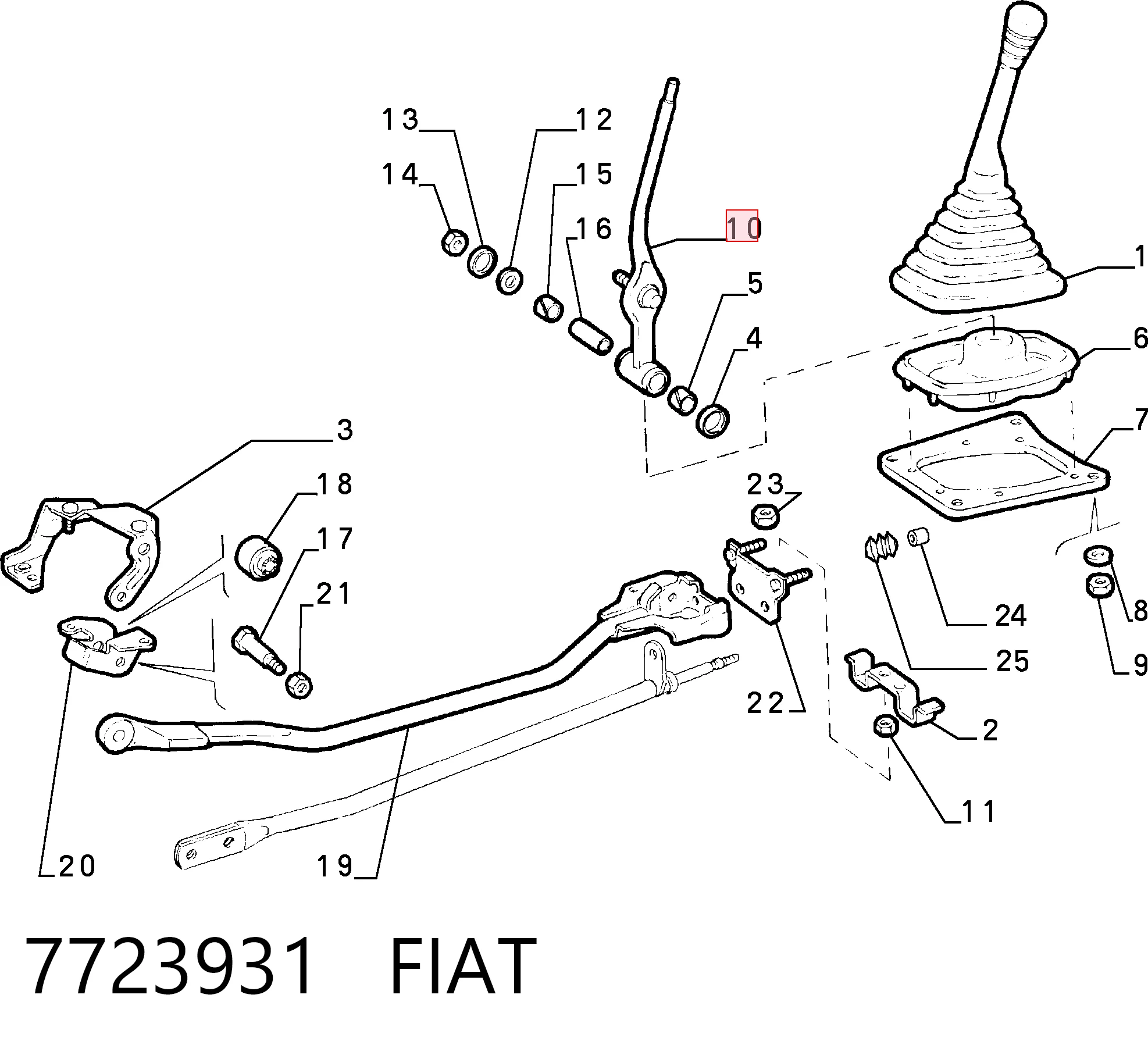 Comprar Palanca de cambios Fiat Fiorino  146 Uno a bajo precio