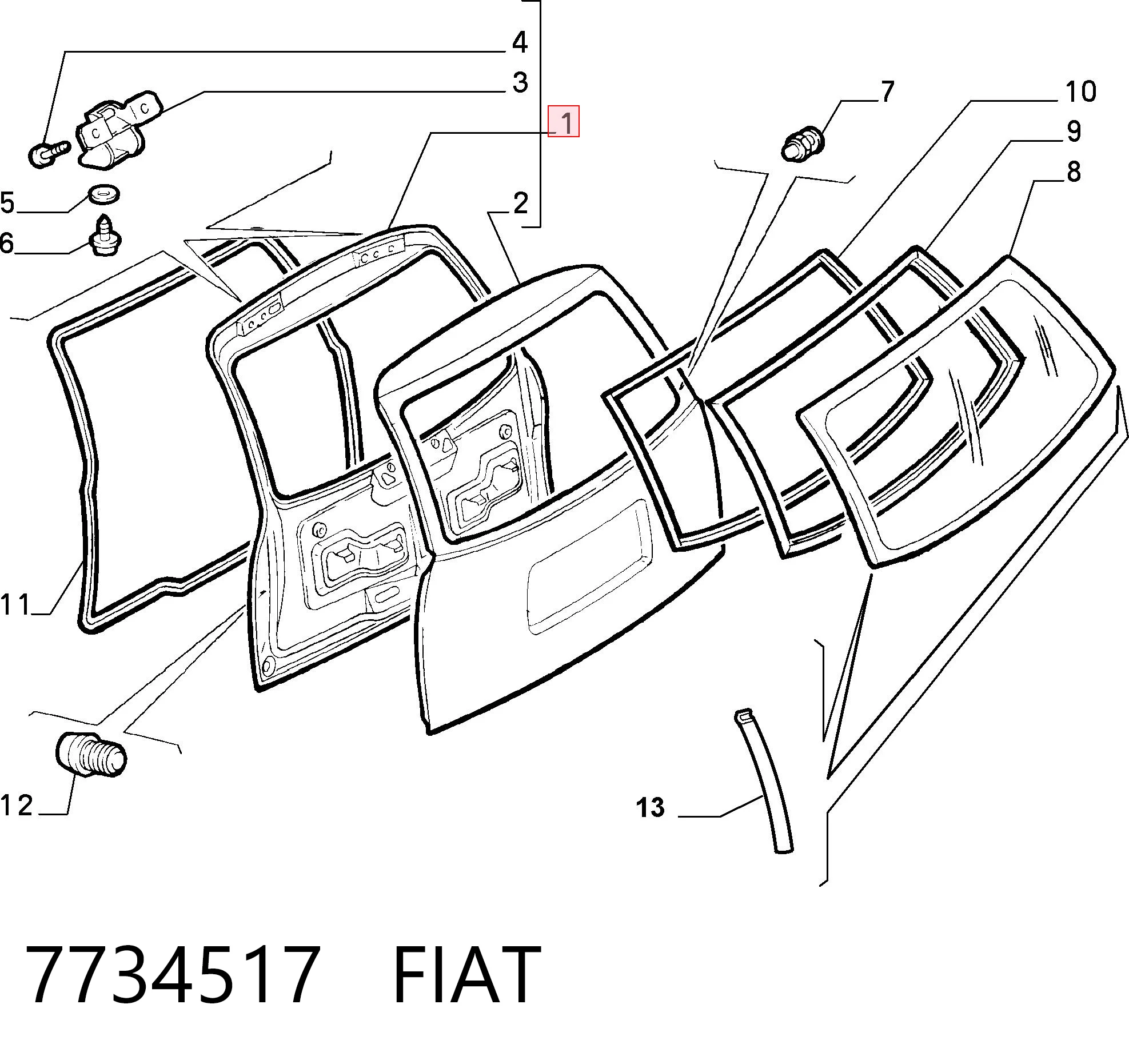Comprar Puerta trasera Fiat Punto I 176