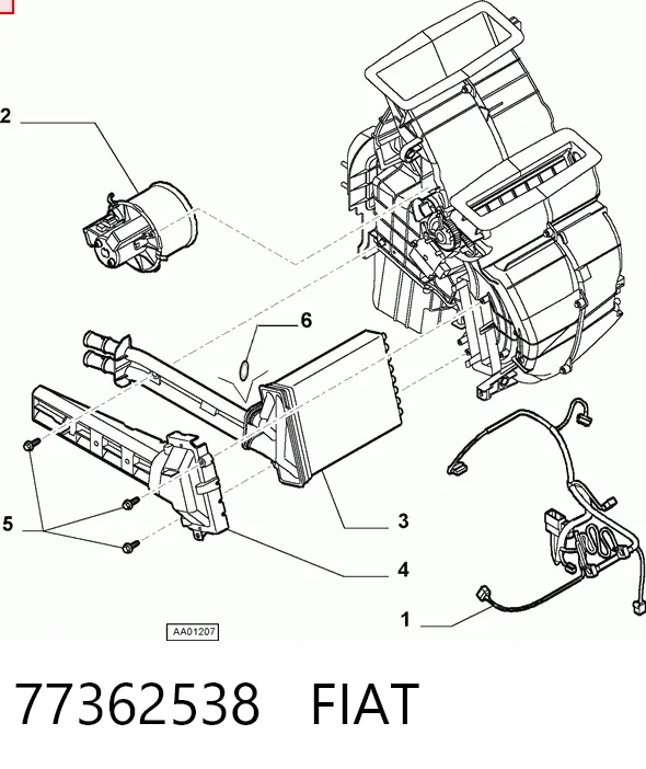 Ventilador interior para Fiat Panda II (169A)