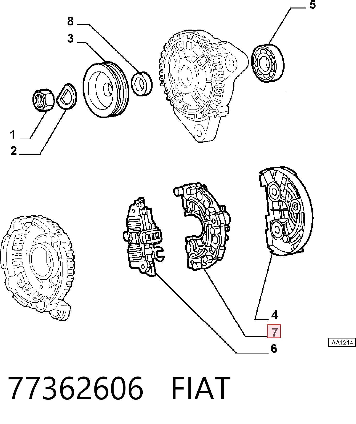 77362606 Fiat/Alfa/Lancia