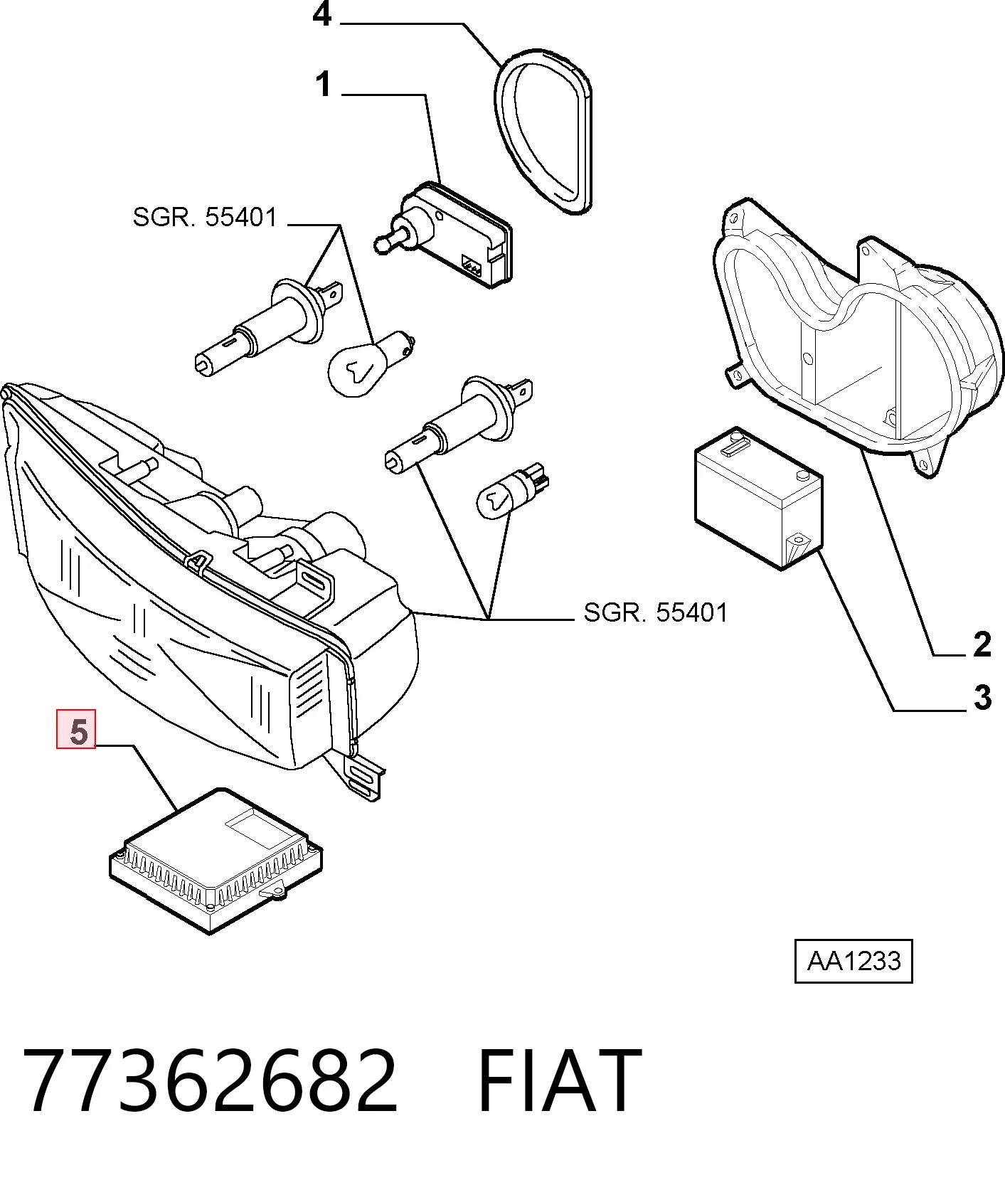 77362682 Fiat/Alfa/Lancia