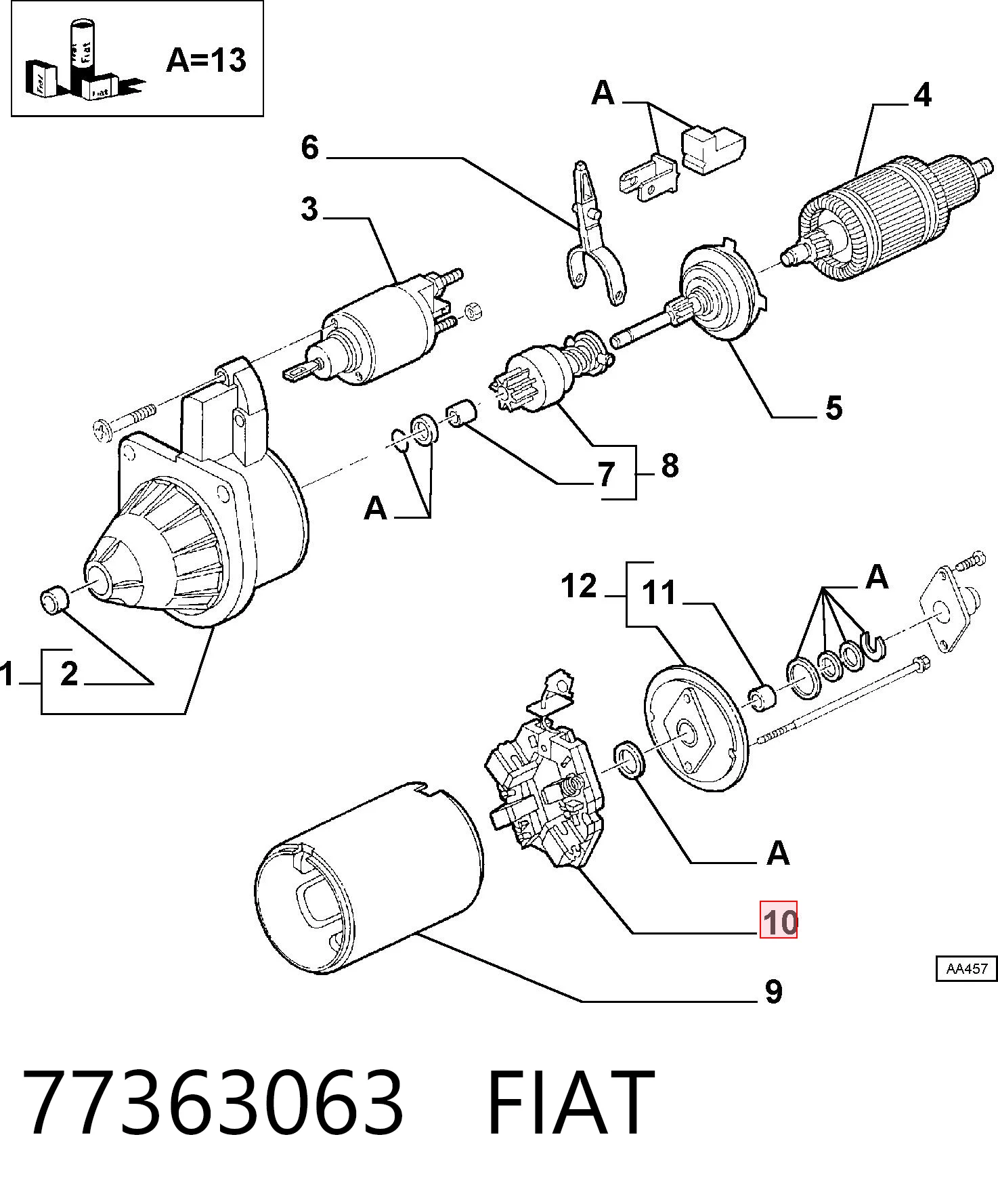 77363063 Fiat/Alfa/Lancia