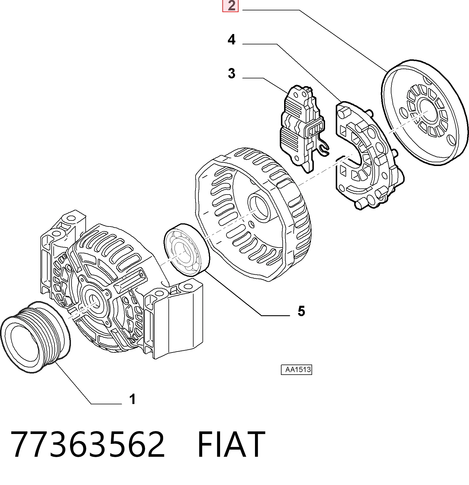 77363562 Fiat/Alfa/Lancia