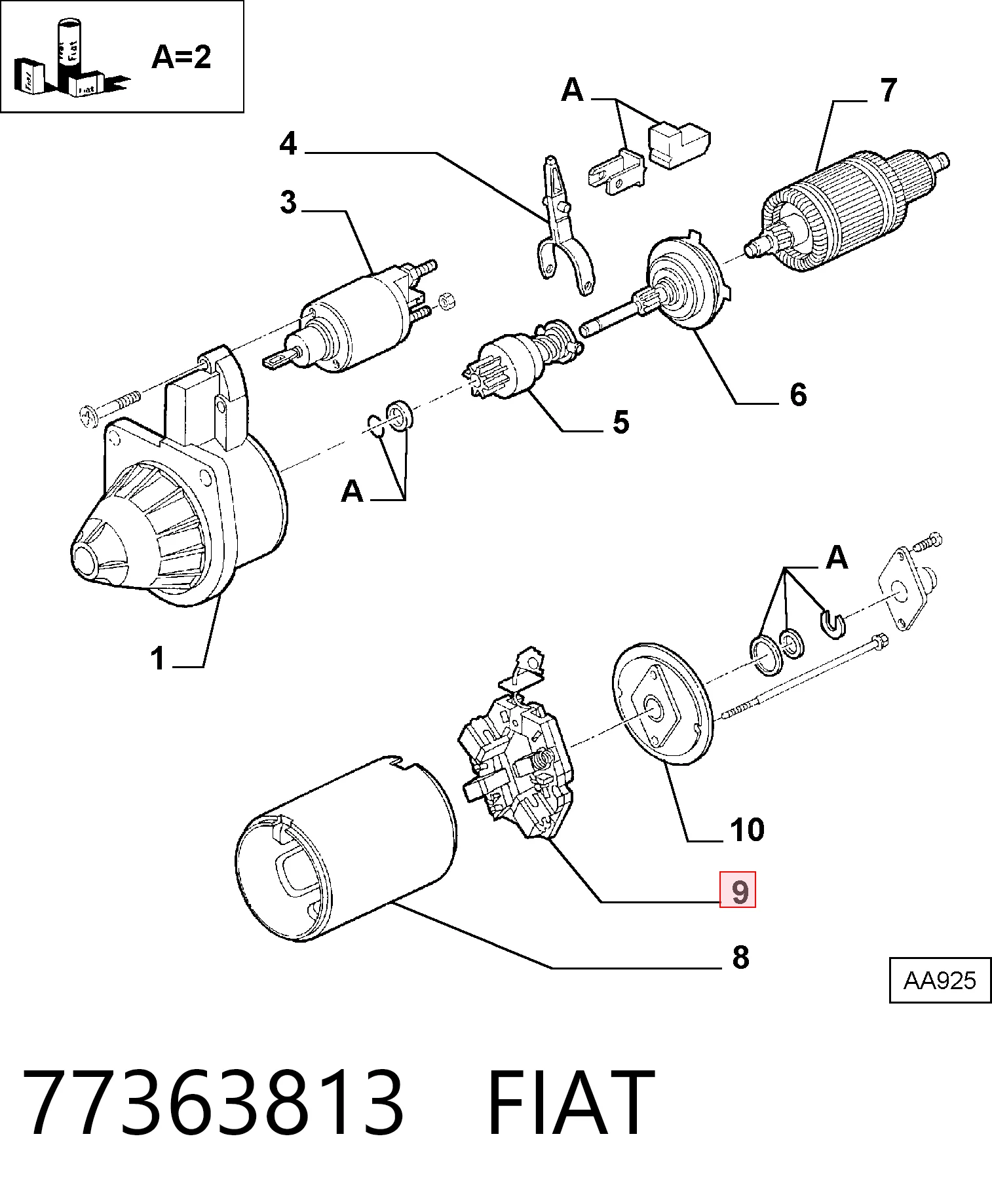 77363813 Fiat/Alfa/Lancia