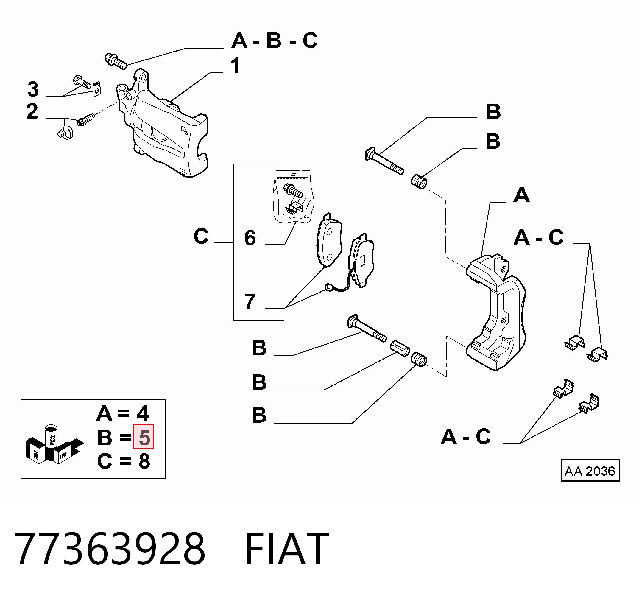 Precio del repuesto Kit de reparación de frenos Ducato III furgoneta
