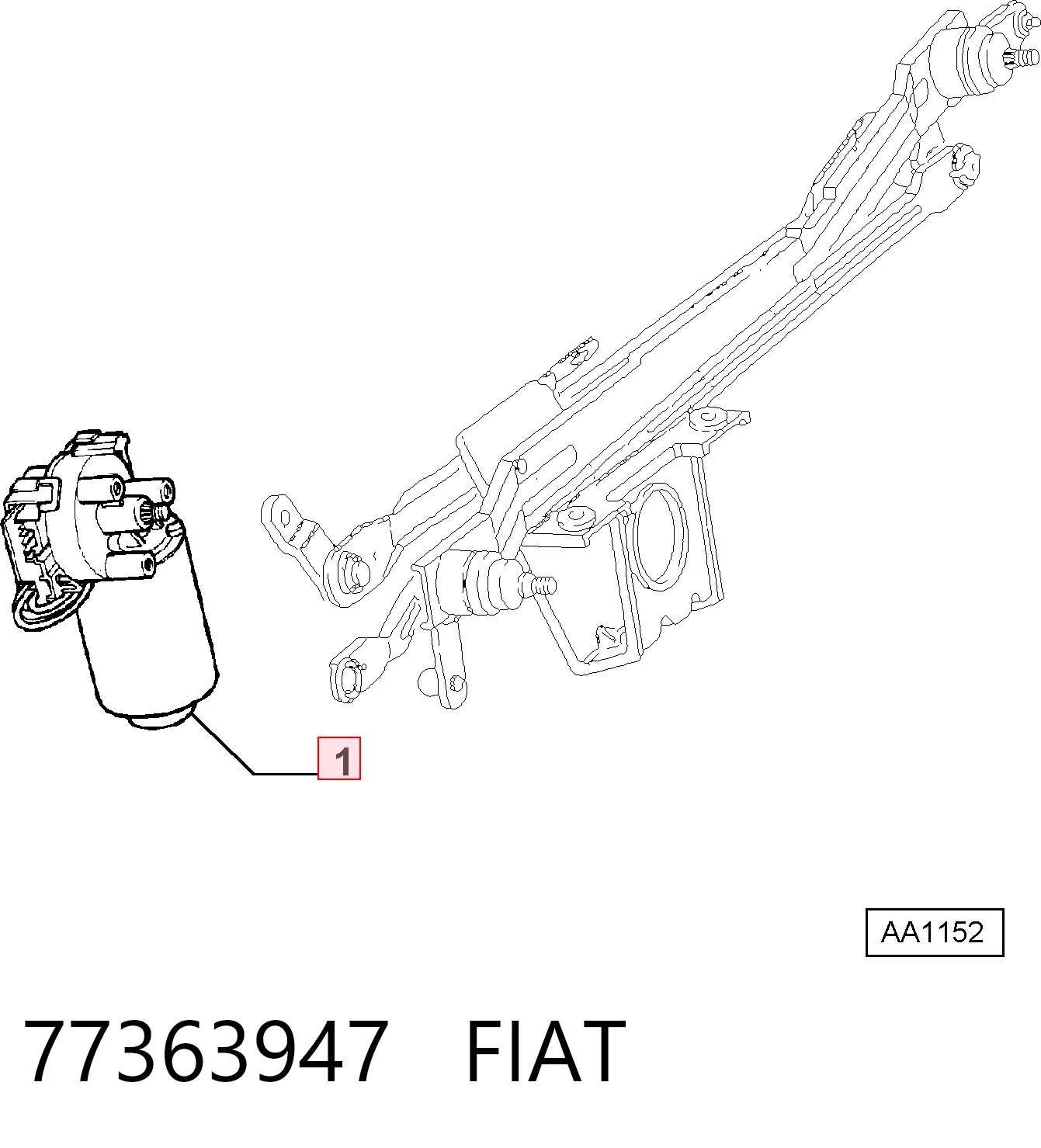 Comprar Motor del limpiaparabrisas Alfa Romeo 147  937 a bajo precio