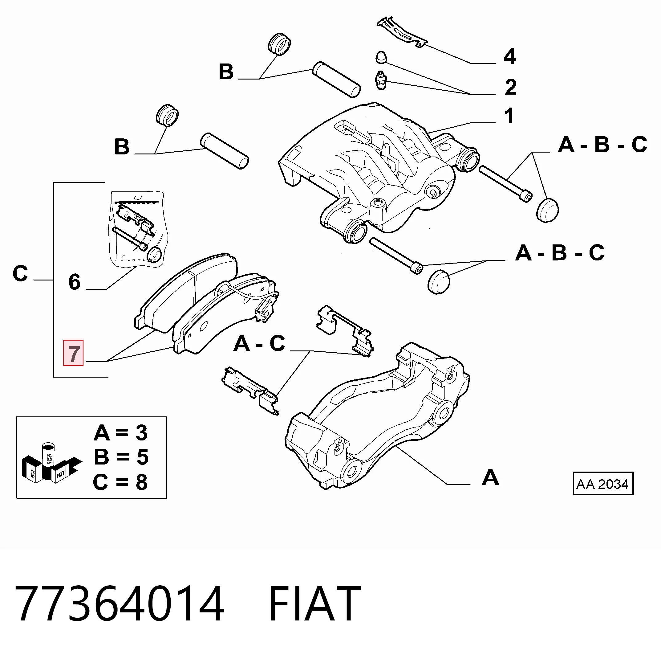 77364014 Fiat/Alfa/Lancia