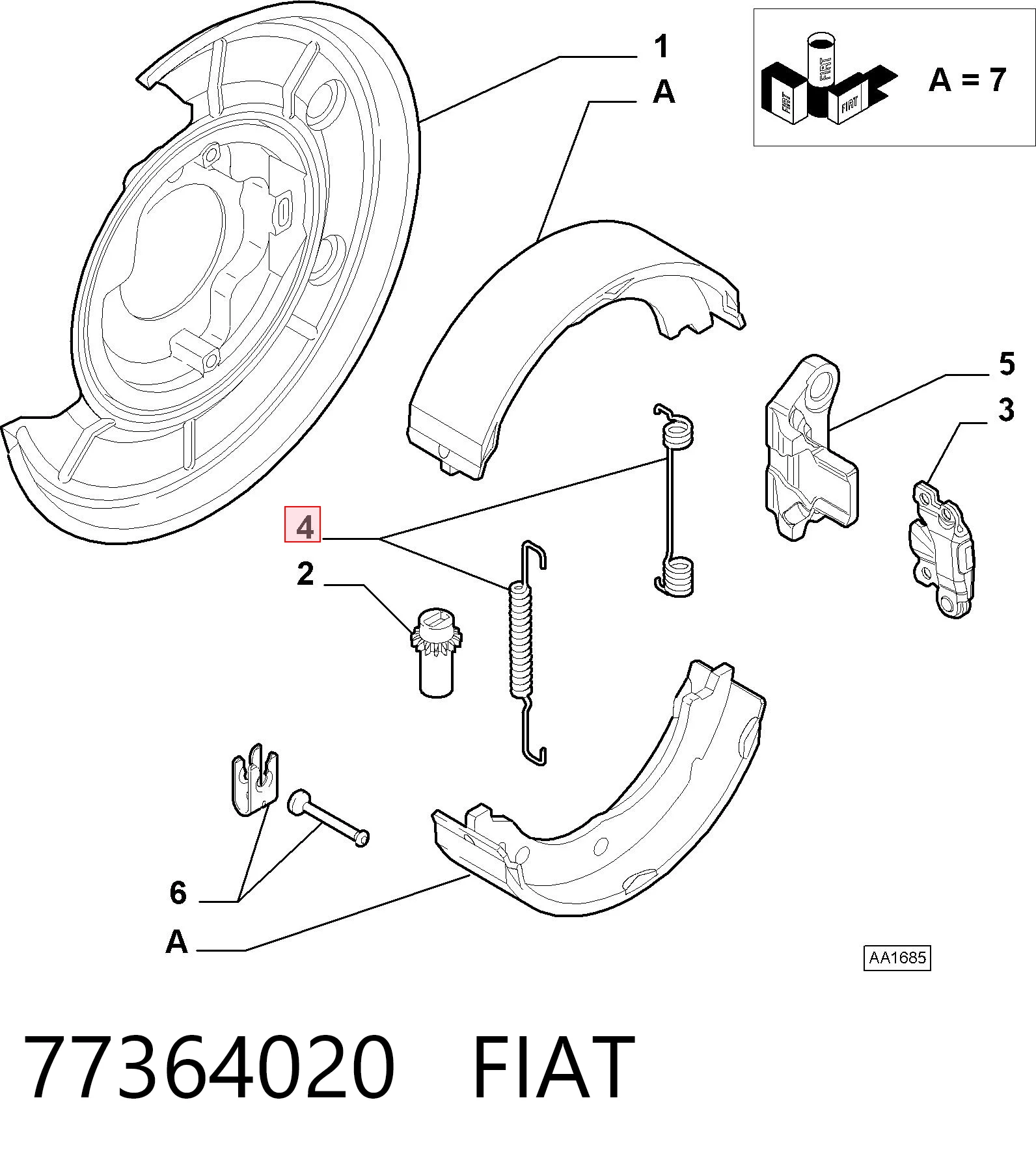 Kit de reparación del freno de estacionamiento TRW Citroen Jumper  (250)