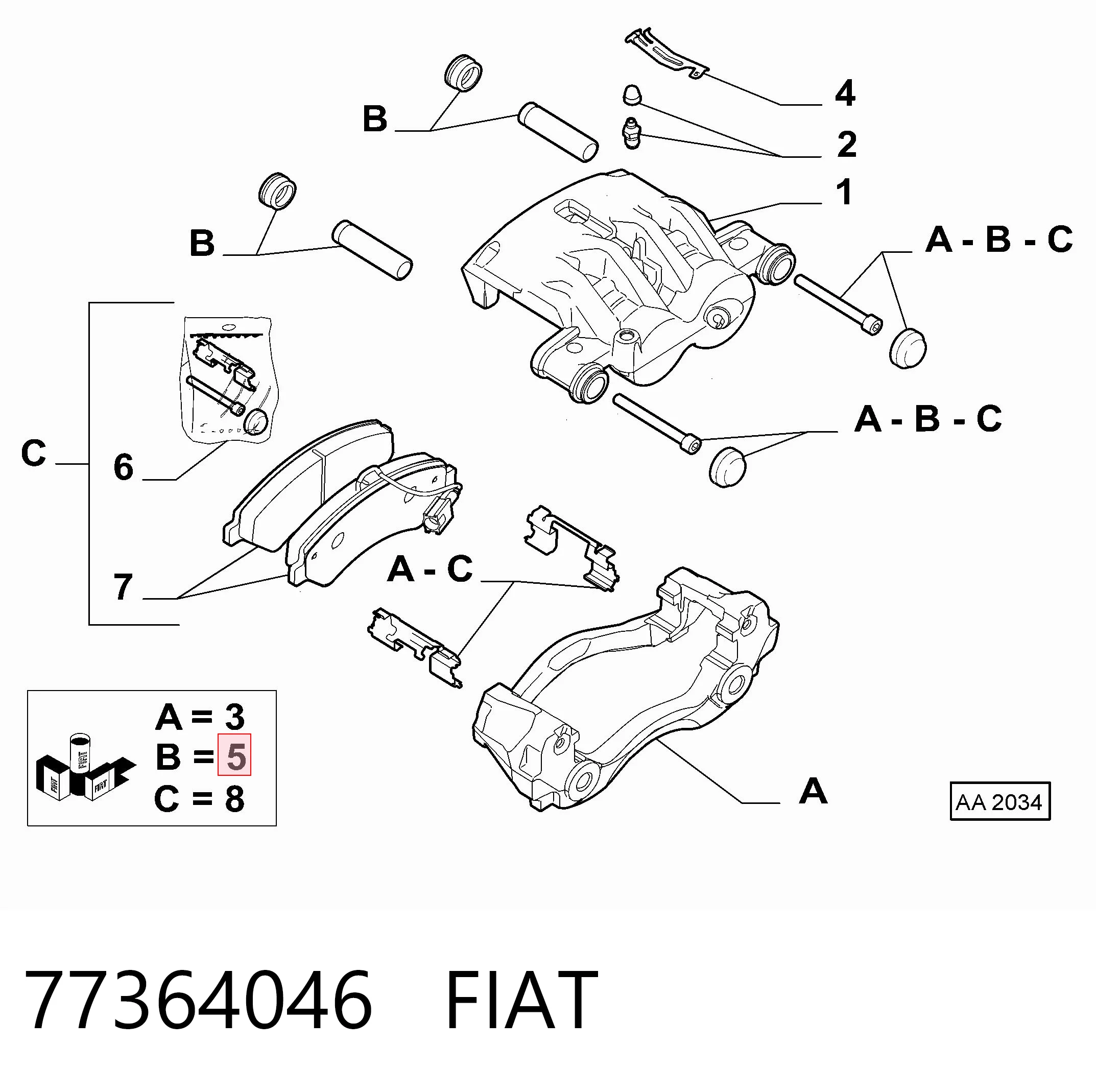 77364046 Fiat/Alfa/Lancia