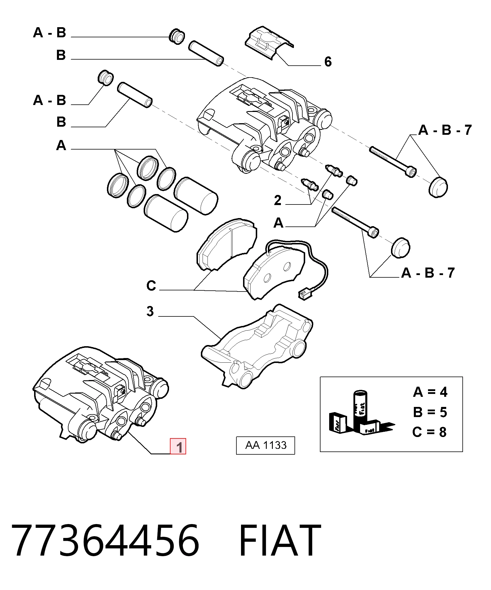 77364456 Fiat/Alfa/Lancia