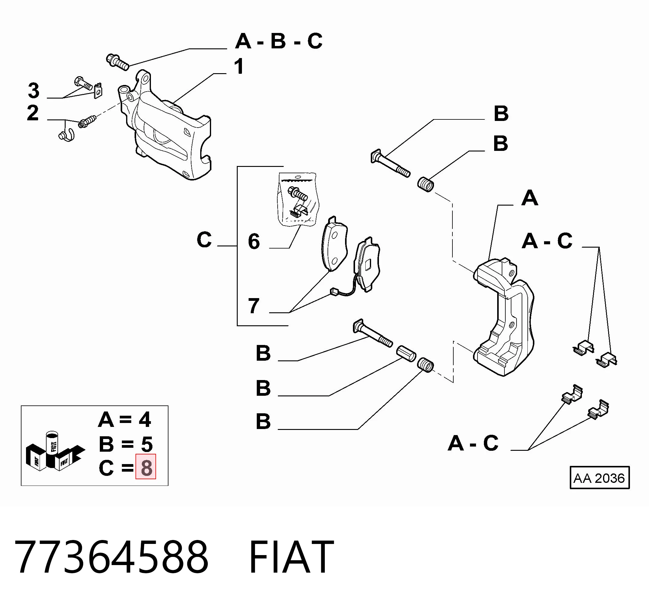 77364588 Fiat/Alfa/Lancia