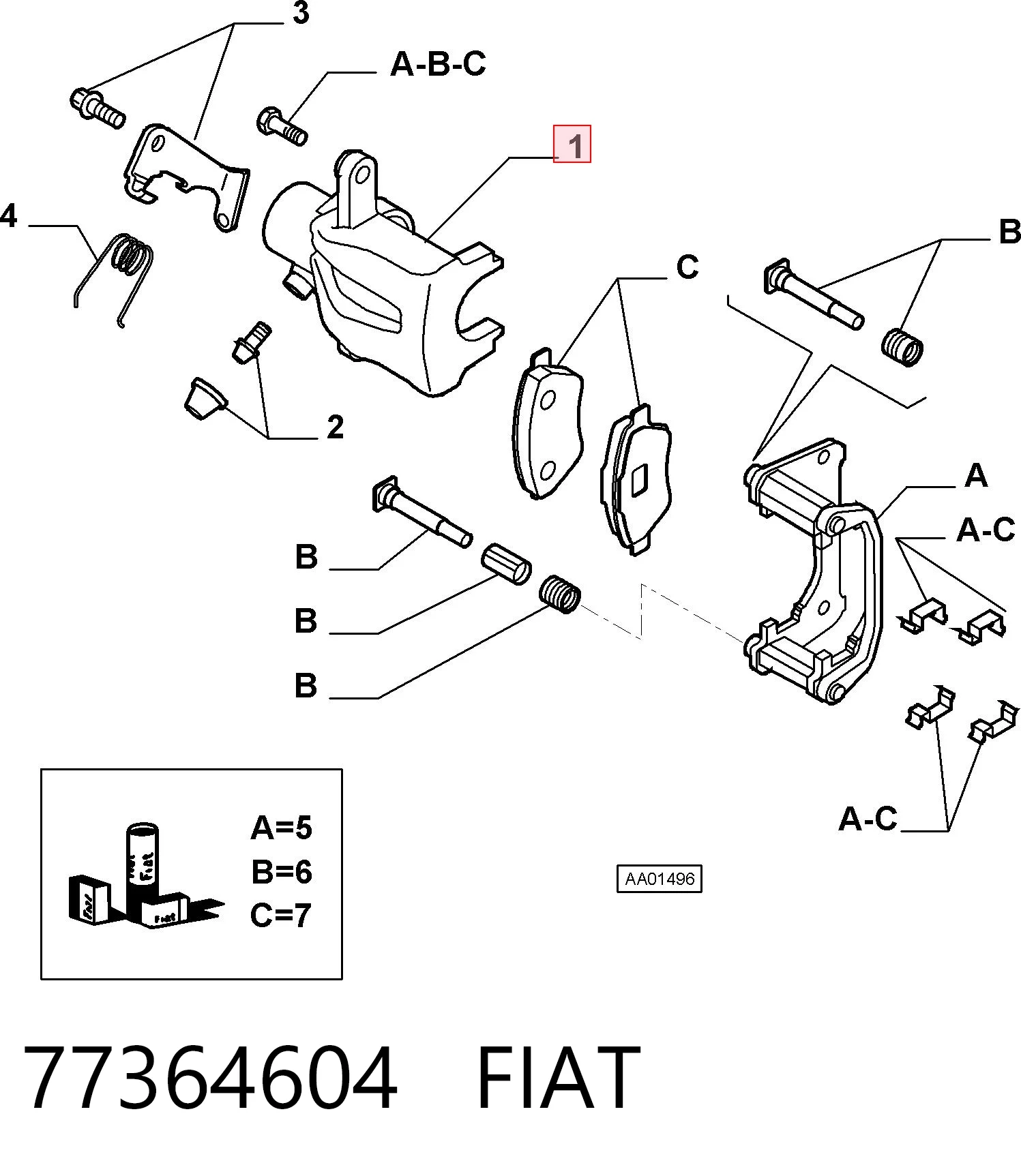 77364604 Fiat/Alfa/Lancia