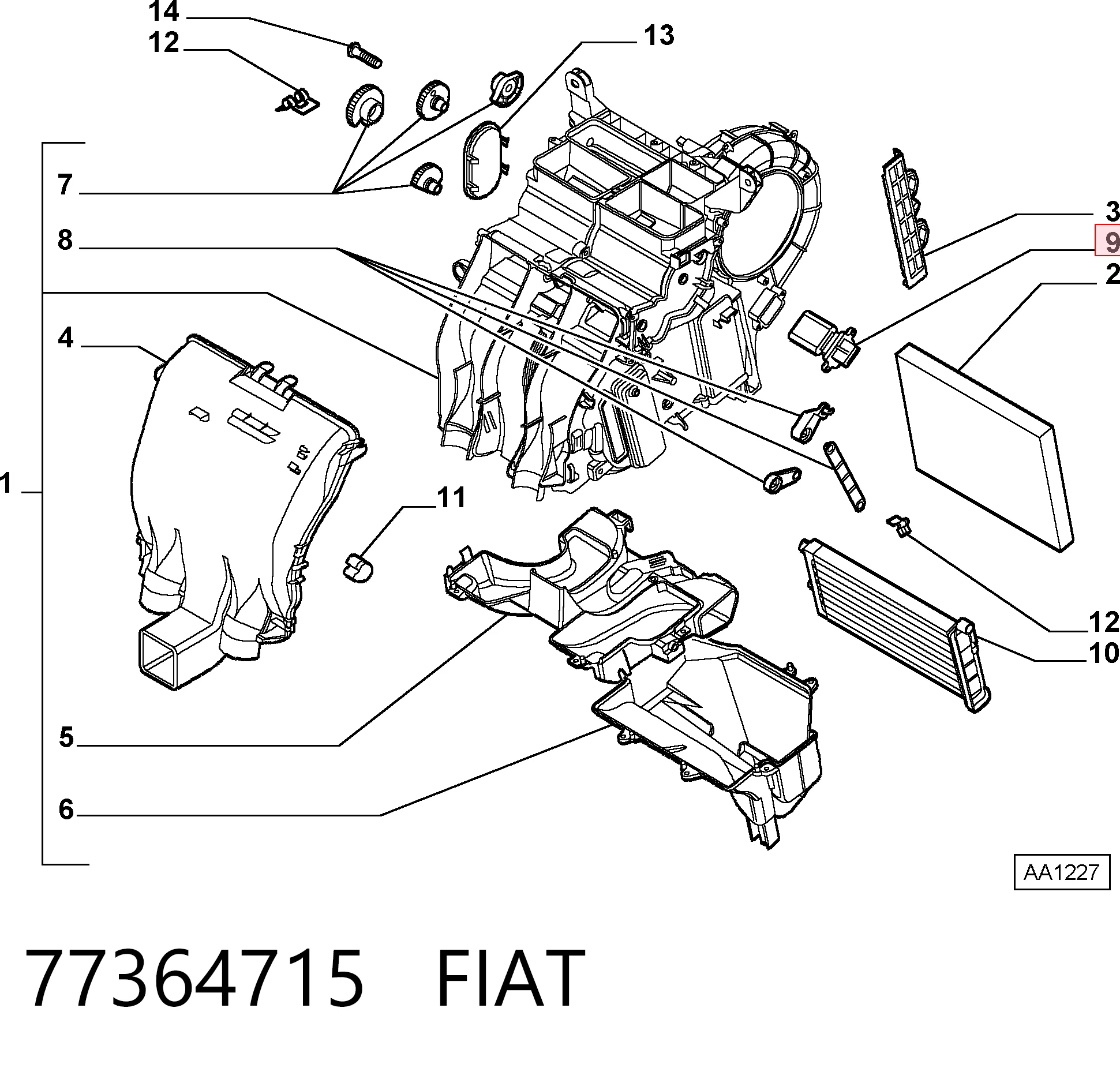 77364715 Fiat/Alfa/Lancia