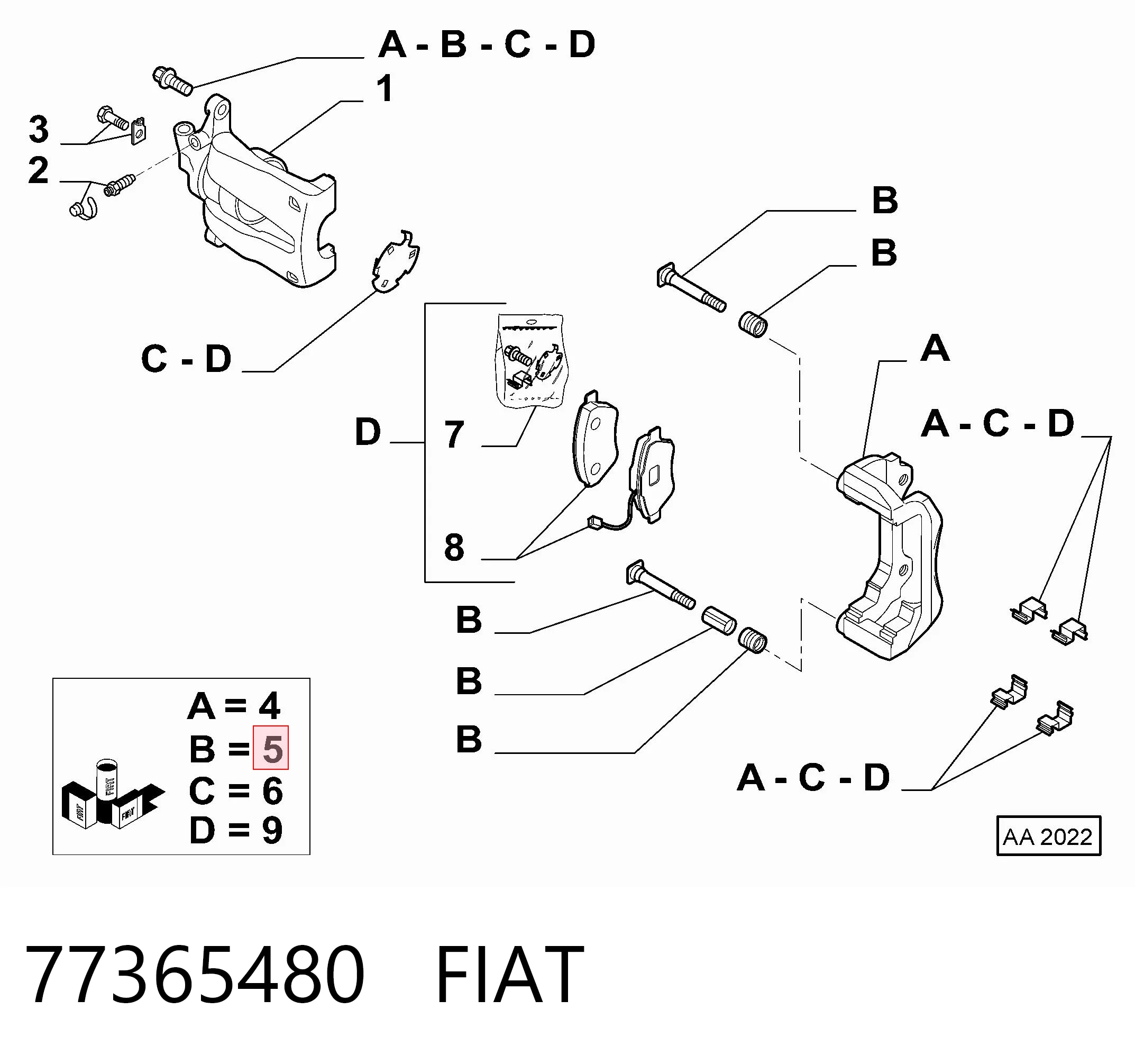 77365480 Fiat/Alfa/Lancia