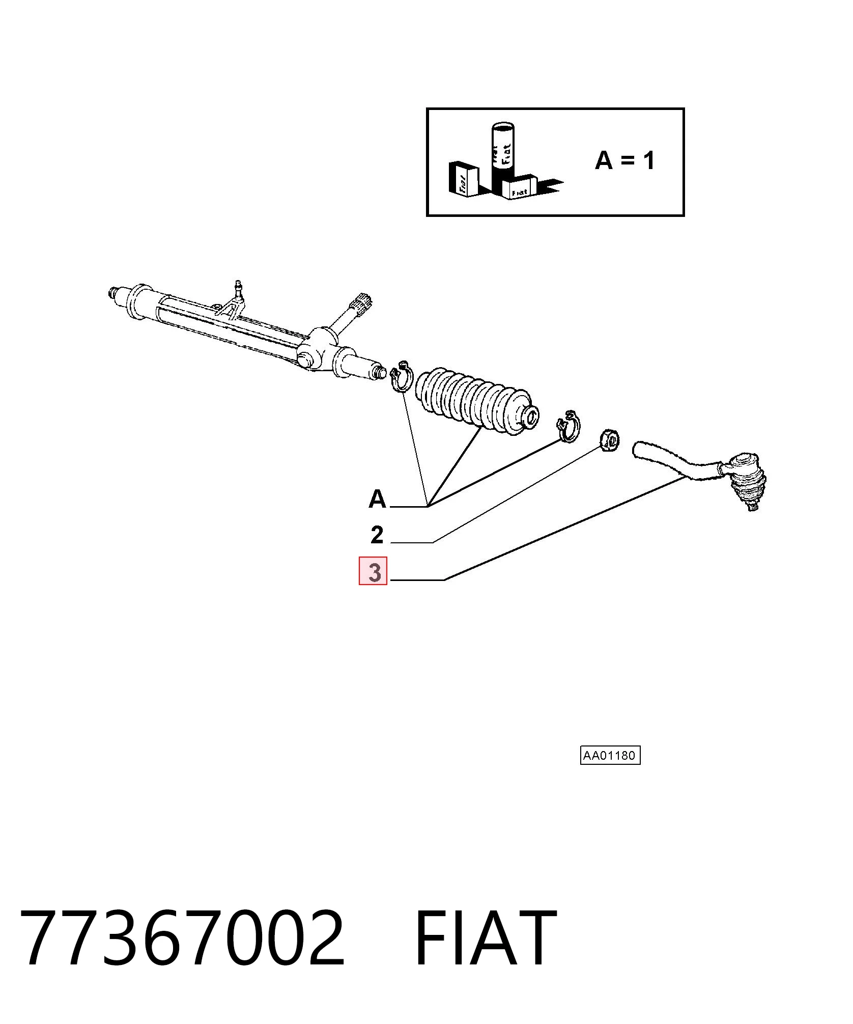 Comprar Rótula barra de acoplamiento exterior Panda II 169A