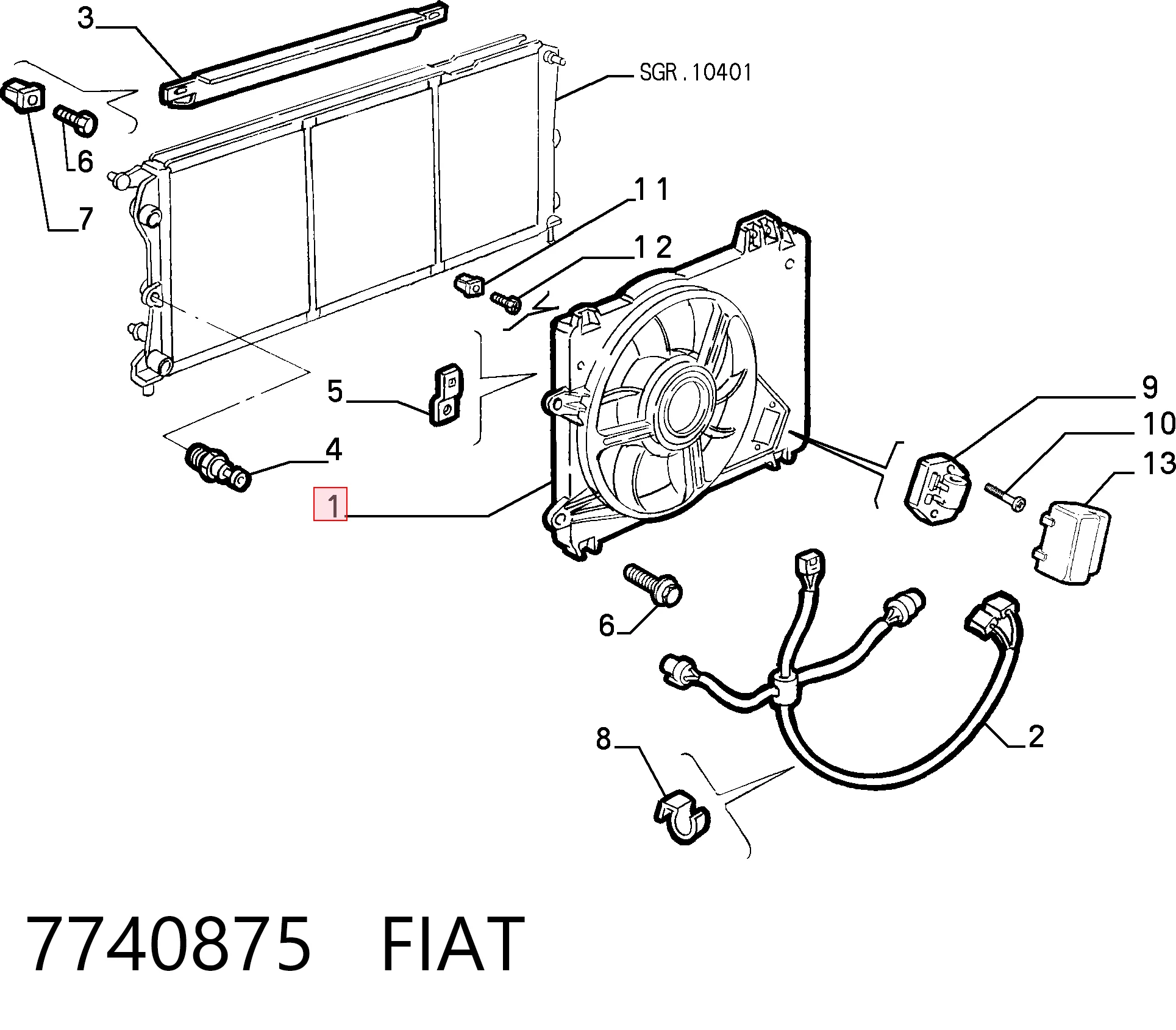 7740875 Fiat/Alfa/Lancia