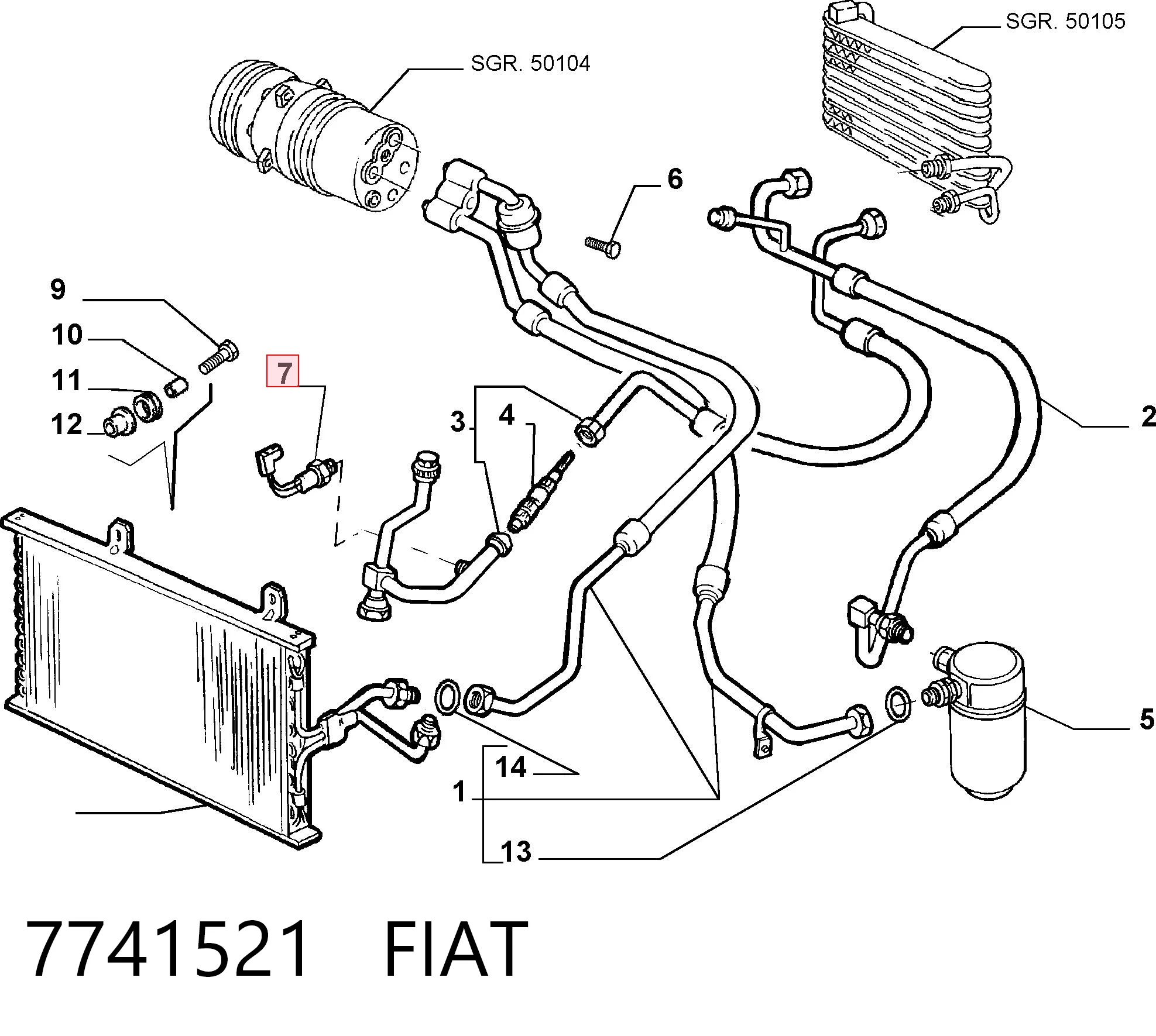 Comprar Sensor de presión absoluta del aire acondicionado Fiat Tipo  160 a bajo precio
