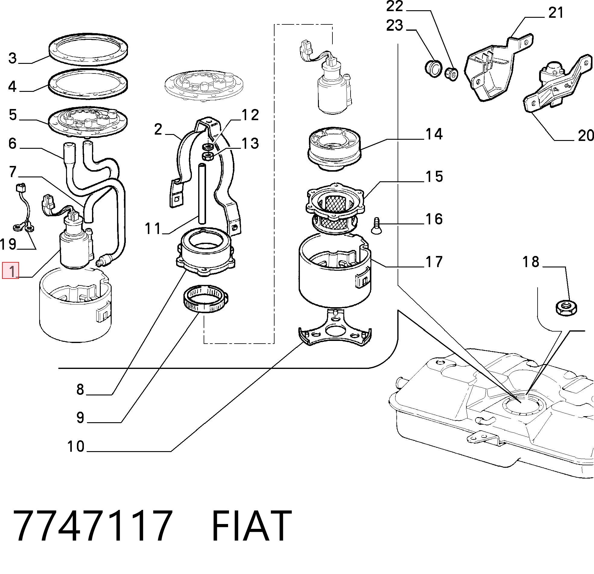 7747117 Fiat/Alfa/Lancia