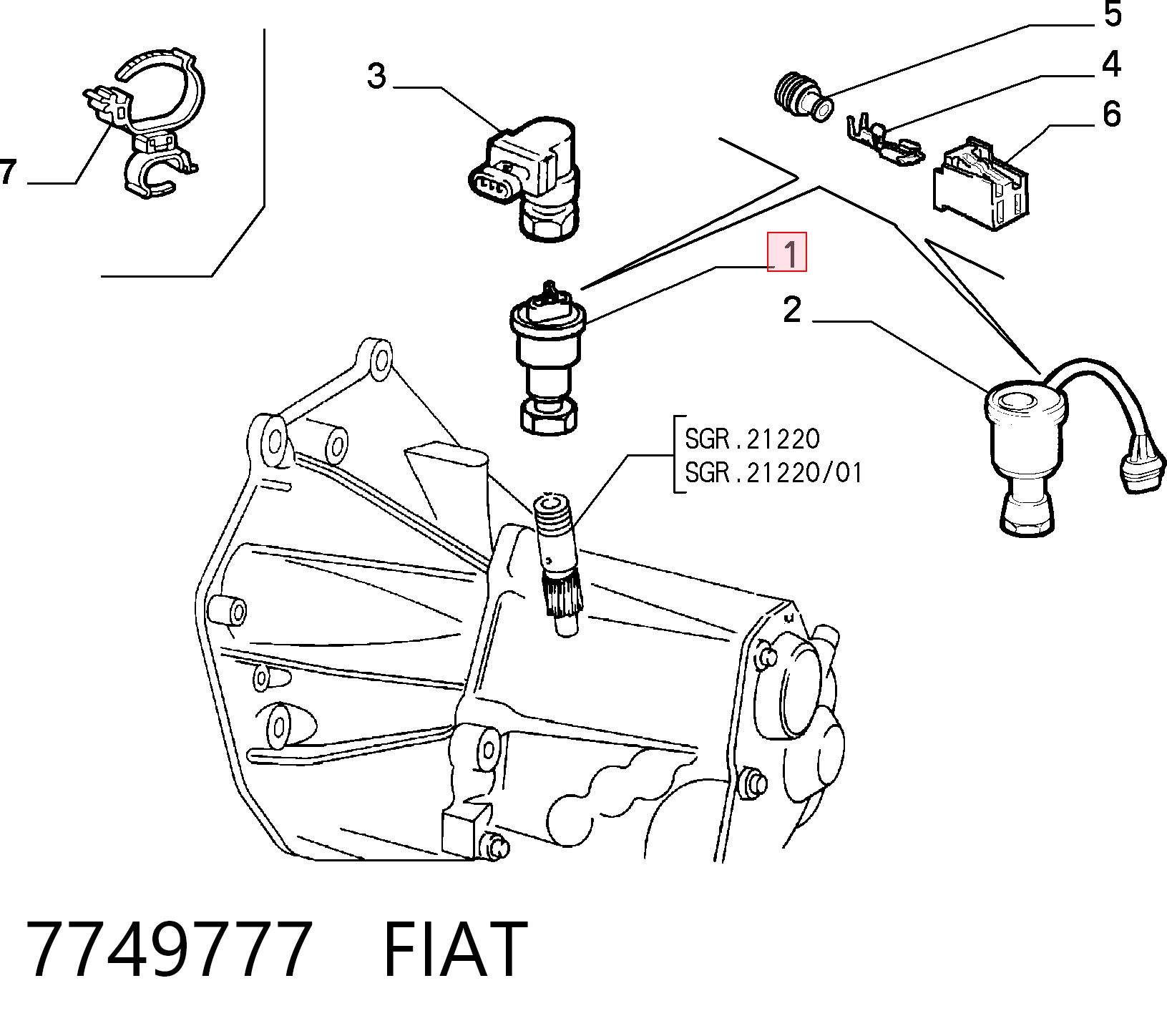  Sensor de velocidad Fiat Brava 