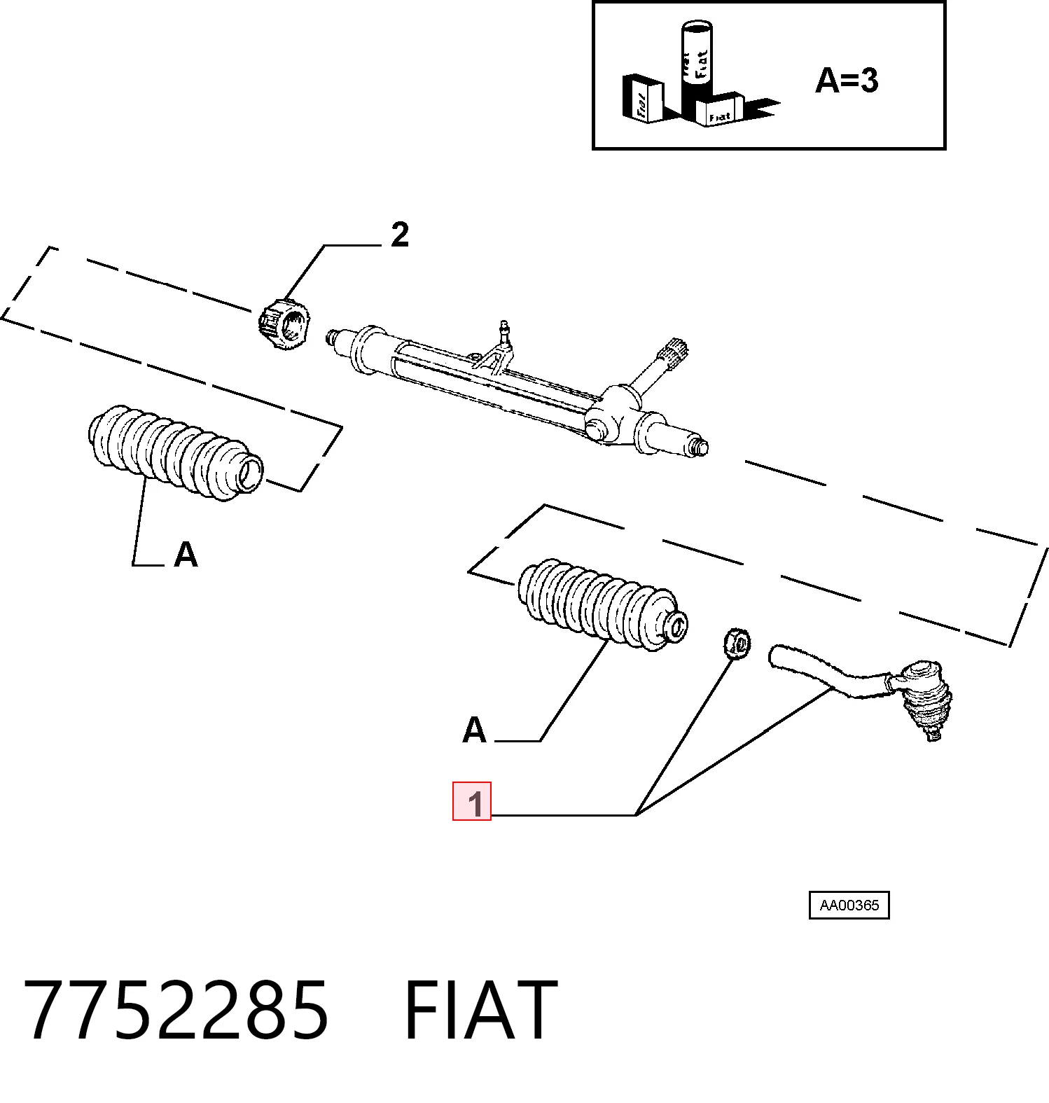 Rótulas de dirección Punto II hatchback (1999-2012) original desde 9,80 €
