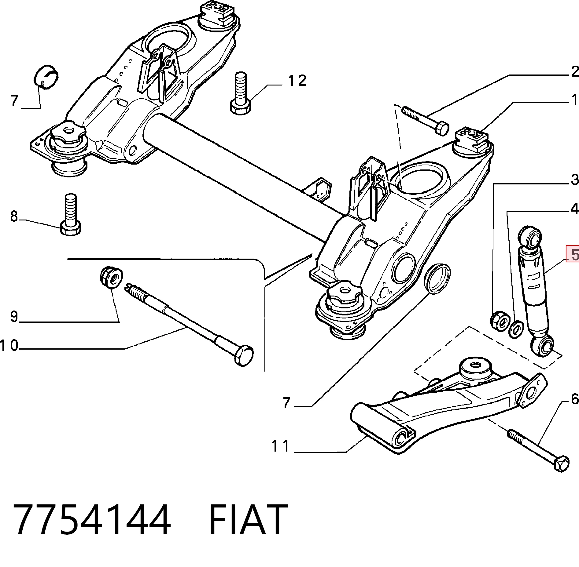 Amortiguadores traseros para Fiat Tempra  (159)