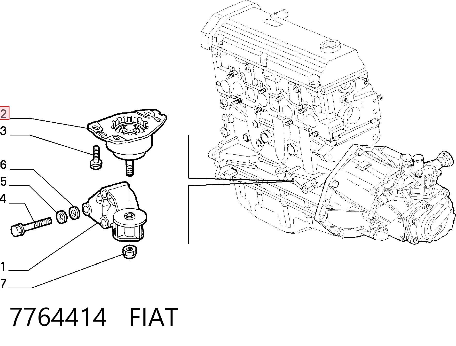 7764414 Fiat/Alfa/Lancia