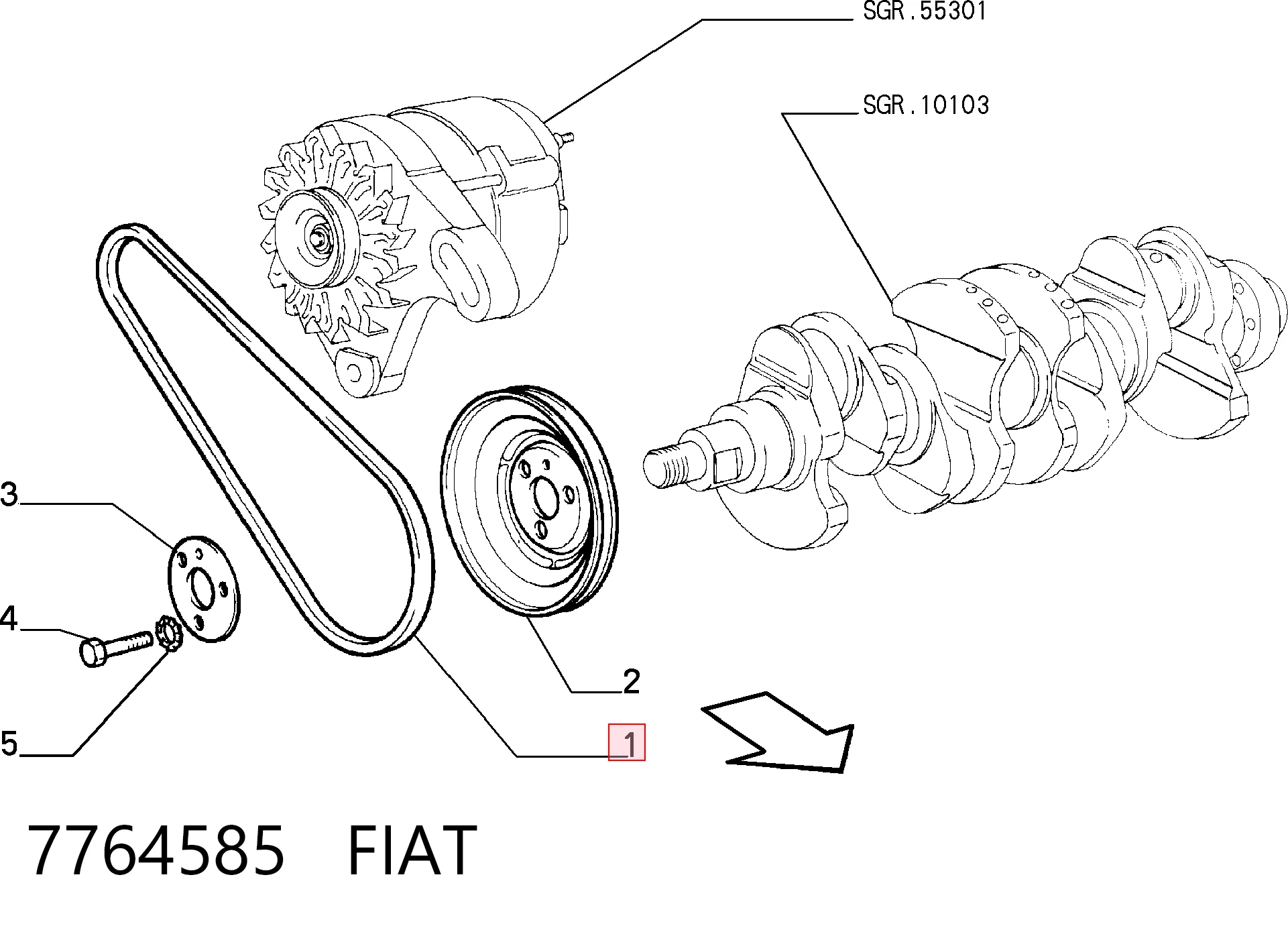 Comprar Correa de alternador Volkswagen Polo II 86C