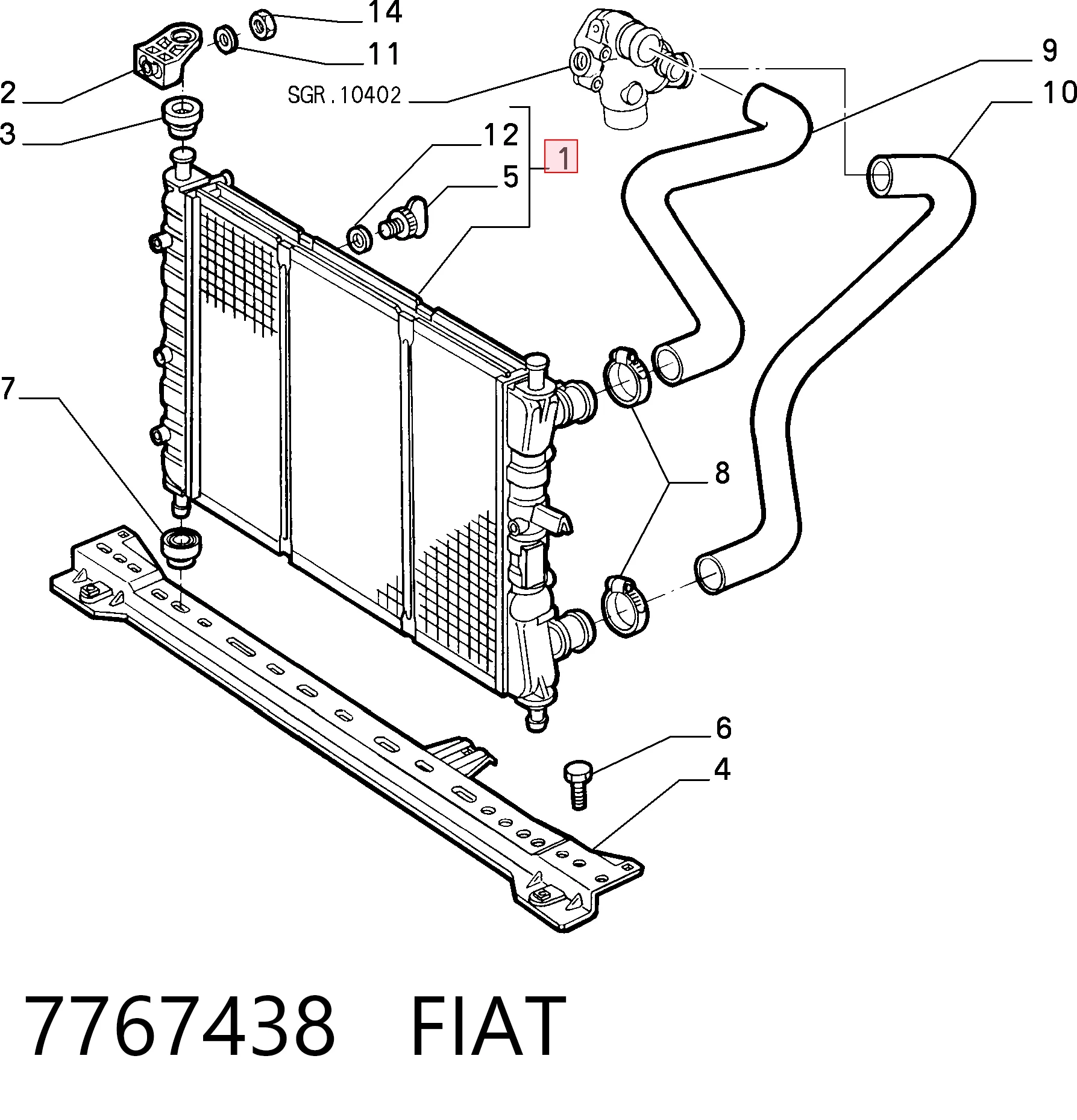 7767438 Fiat/Alfa/Lancia