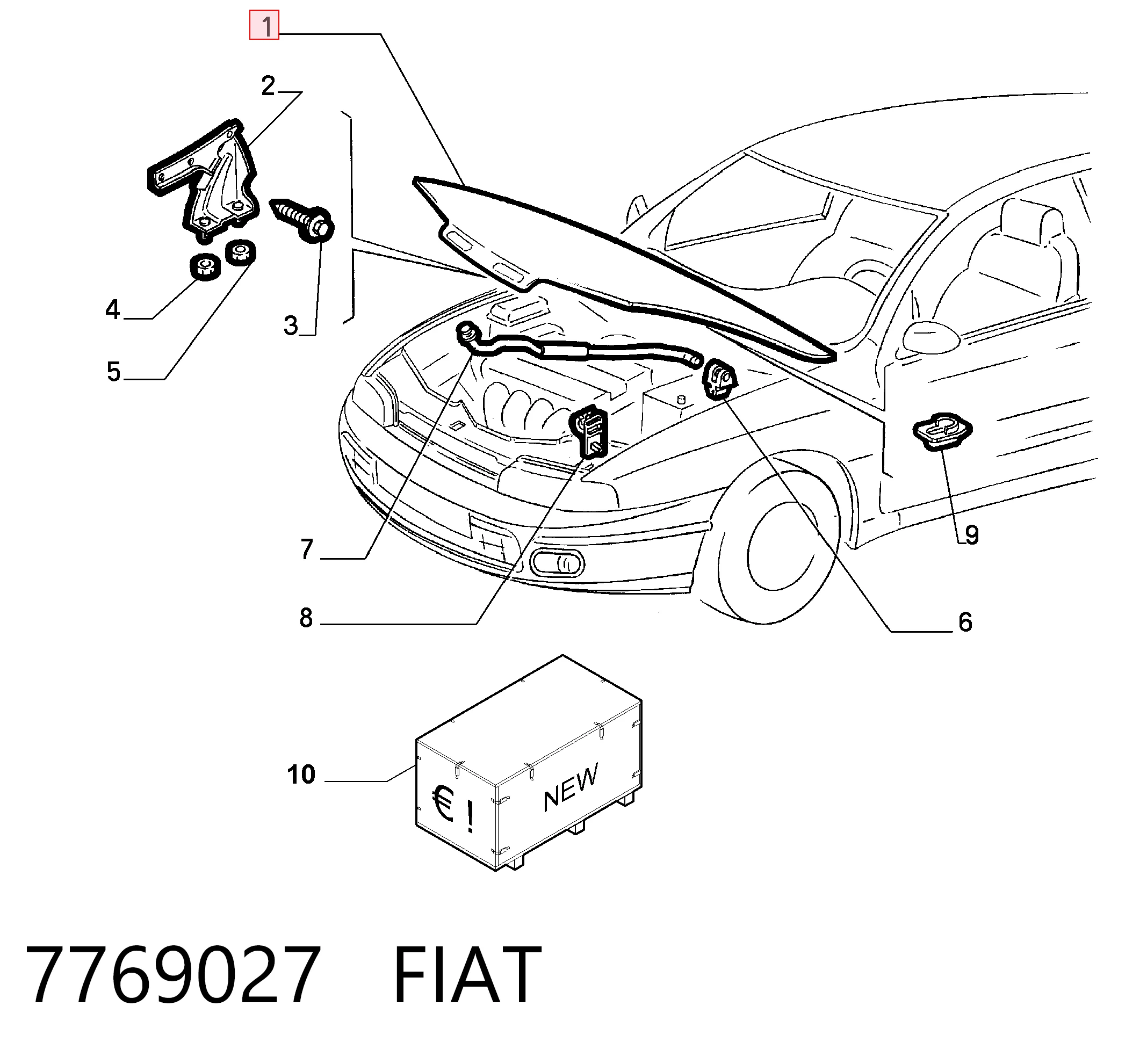 Capot Fiat Punto II