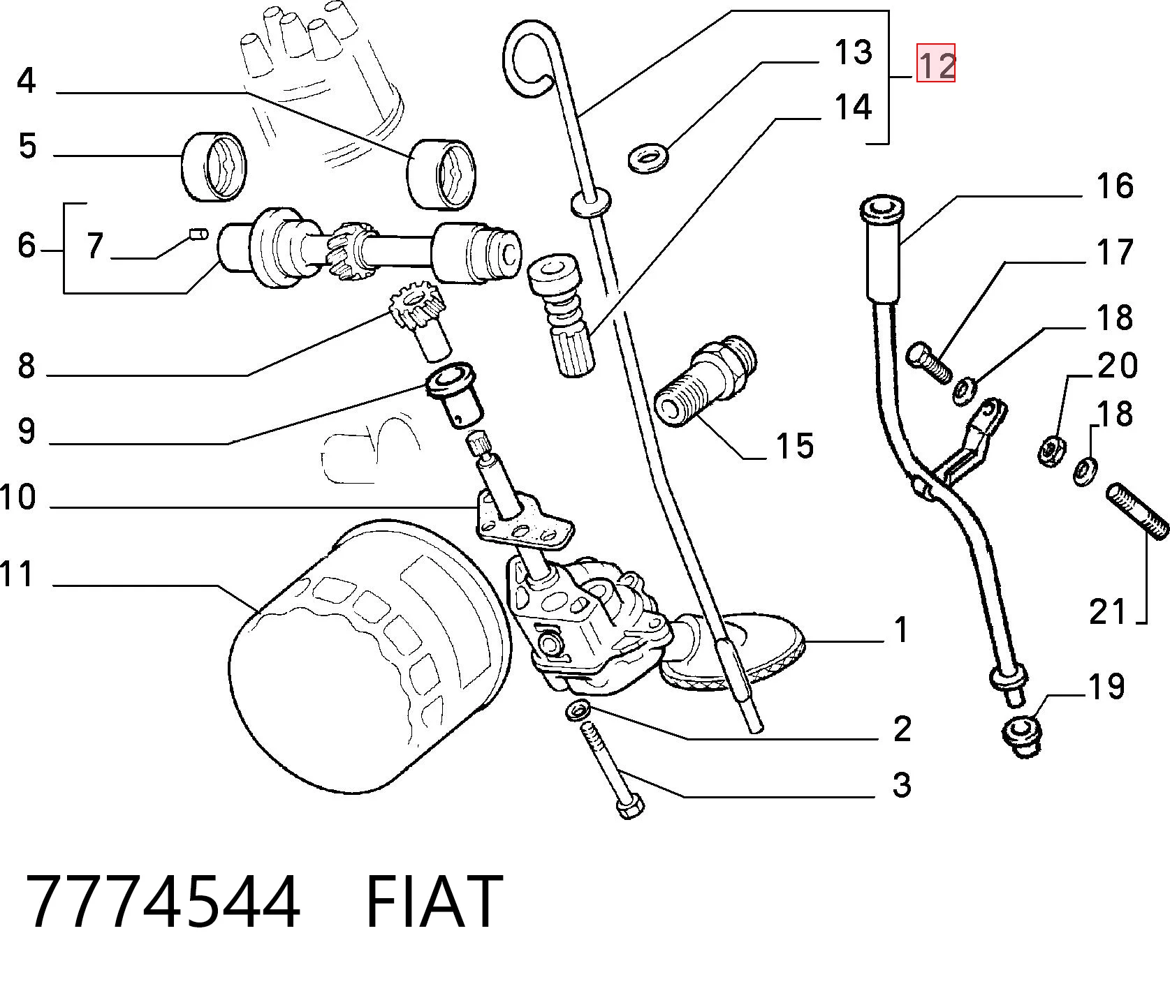 Comprar Varilla indicadora de nivel de aceite del motor Fiat Tipo  160 a bajo precio
