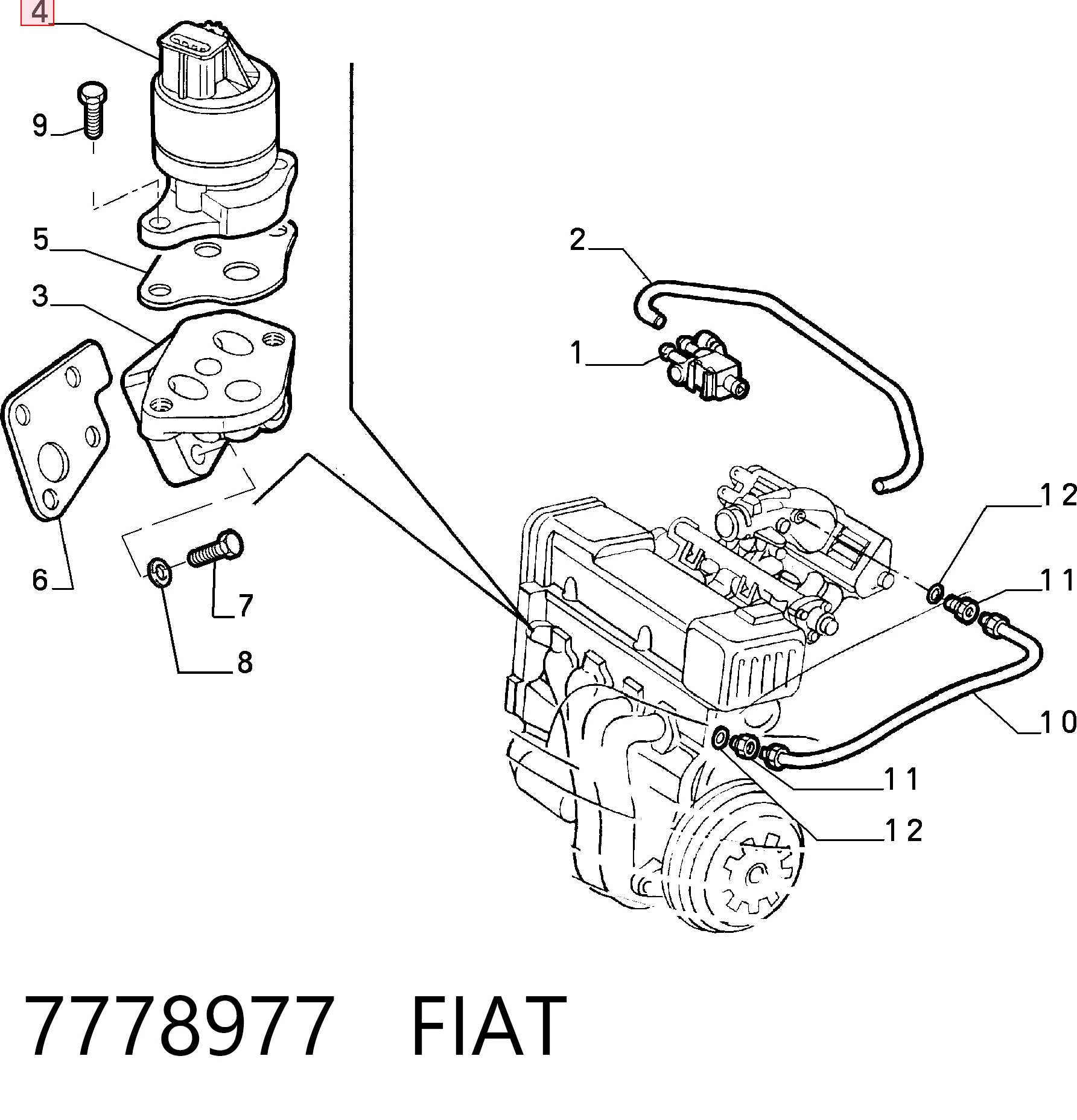 Comprar Válvula EGR Fiat Punto  176C