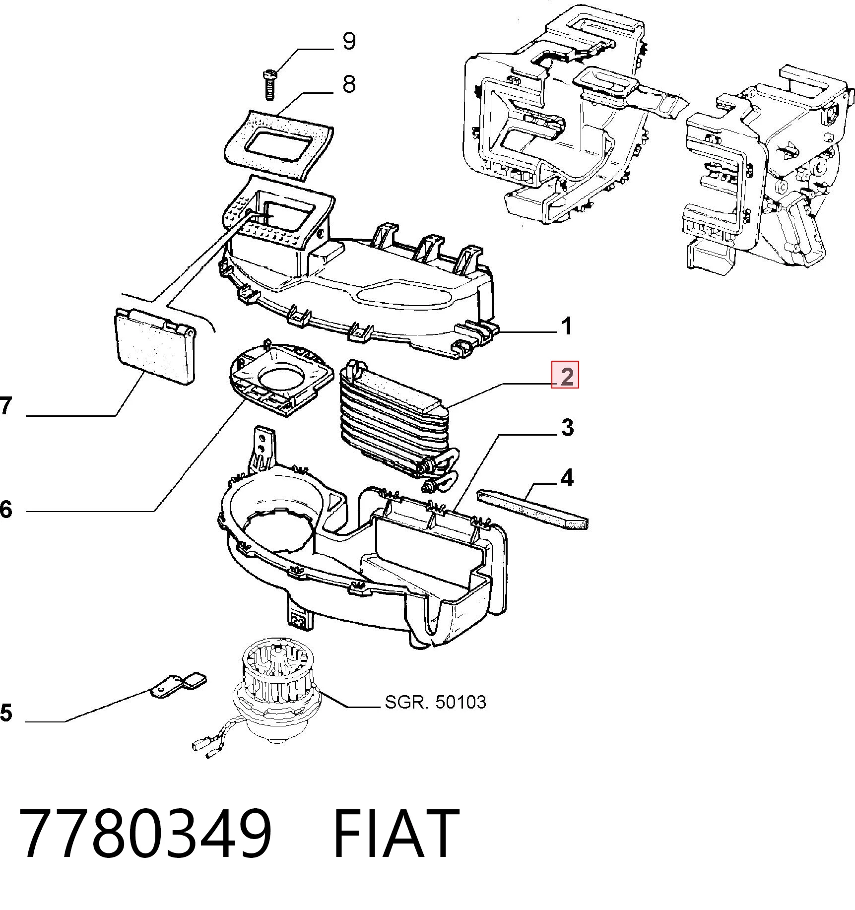Comprar Evaporador de aire acondicionado Fiat Tempra  159