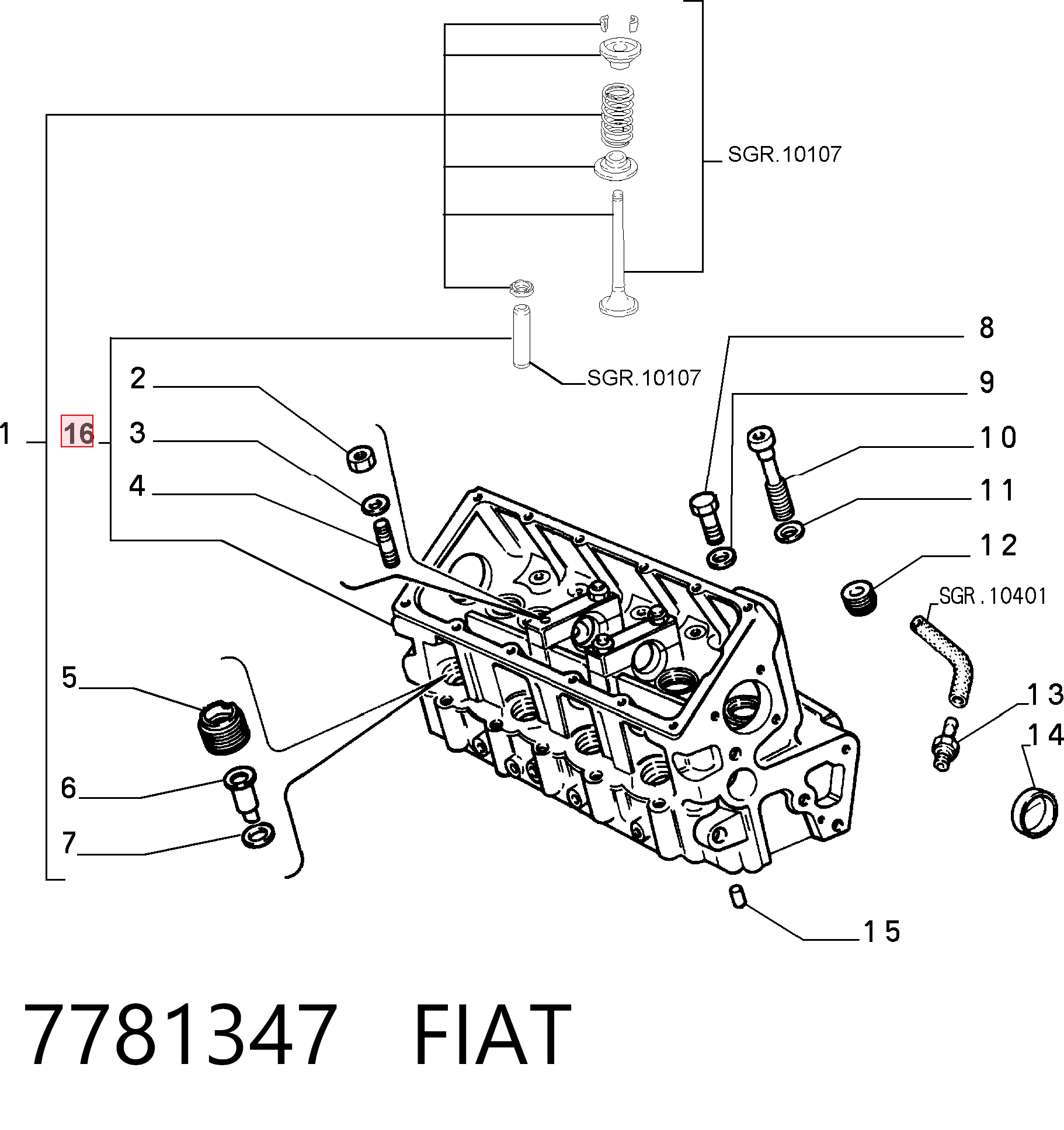 Cabeza del motor para Fiat Fiorino  146 Uno