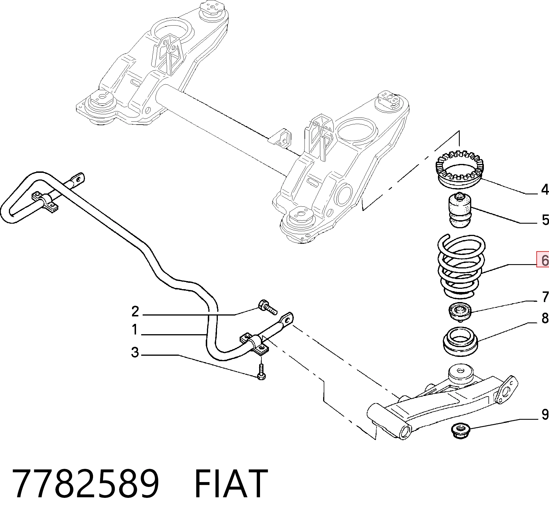 Muelle de amortiguador Fiat Bravo  (182)
