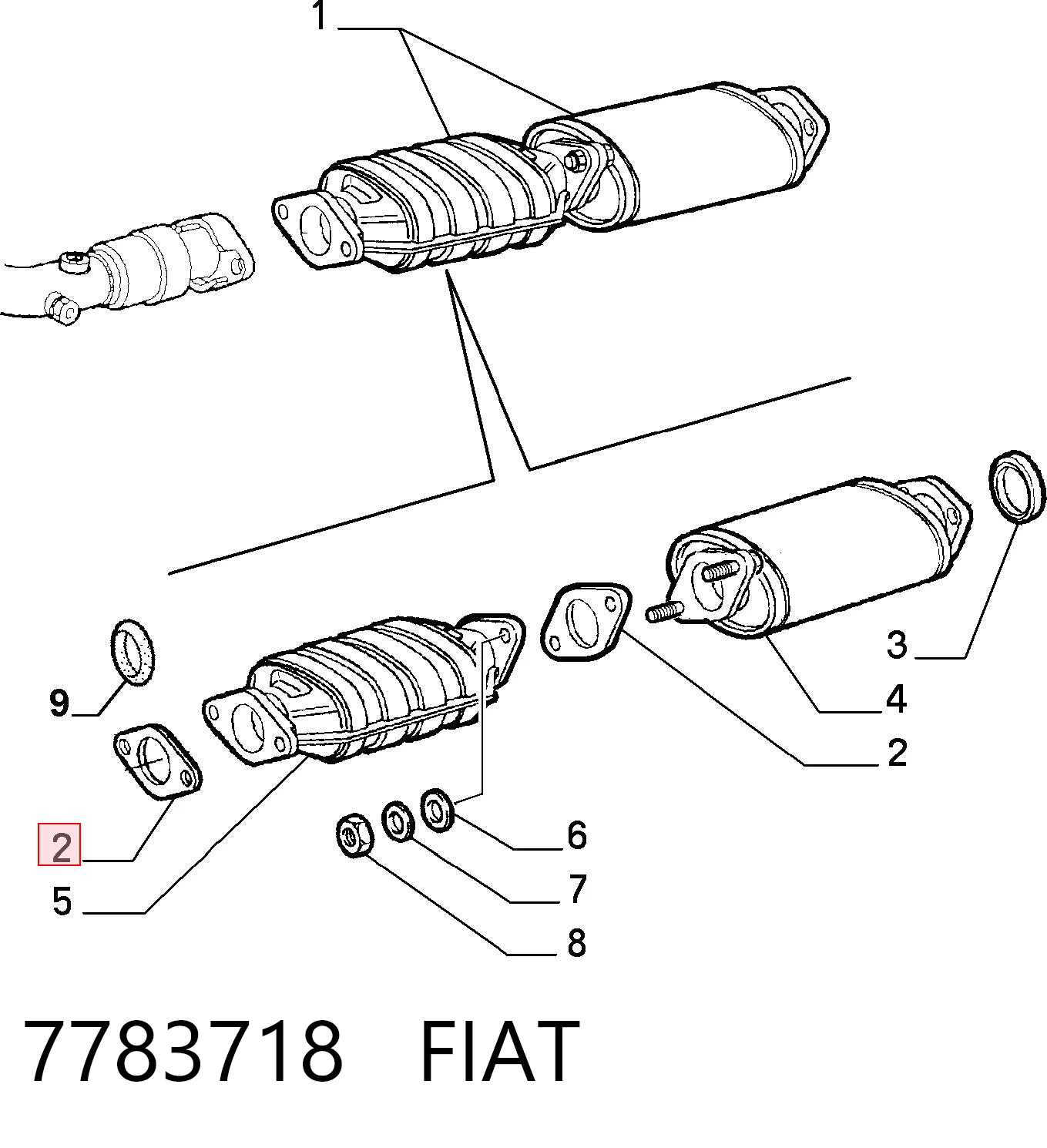 Comprar Junta de tubo de escape Fiat Palio  178BX a bajo precio