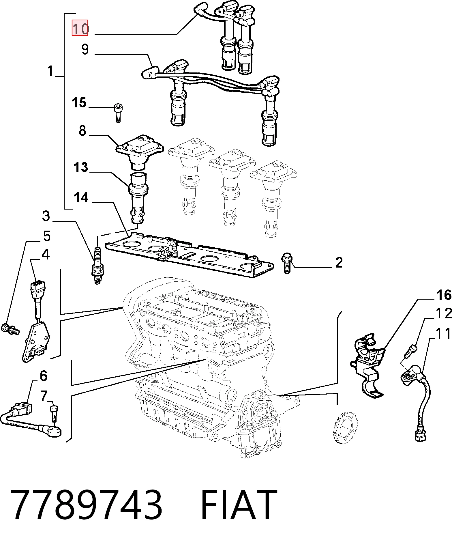 Cables de encendido para Alfa Romeo GT  (937)
