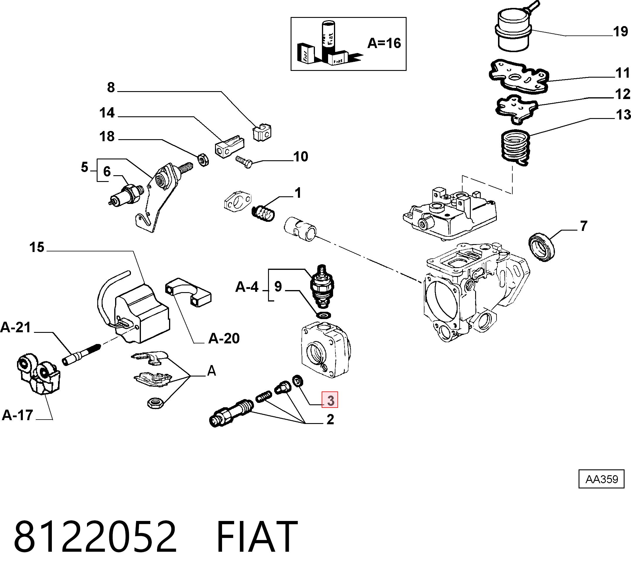 8122052 Fiat/Alfa/Lancia