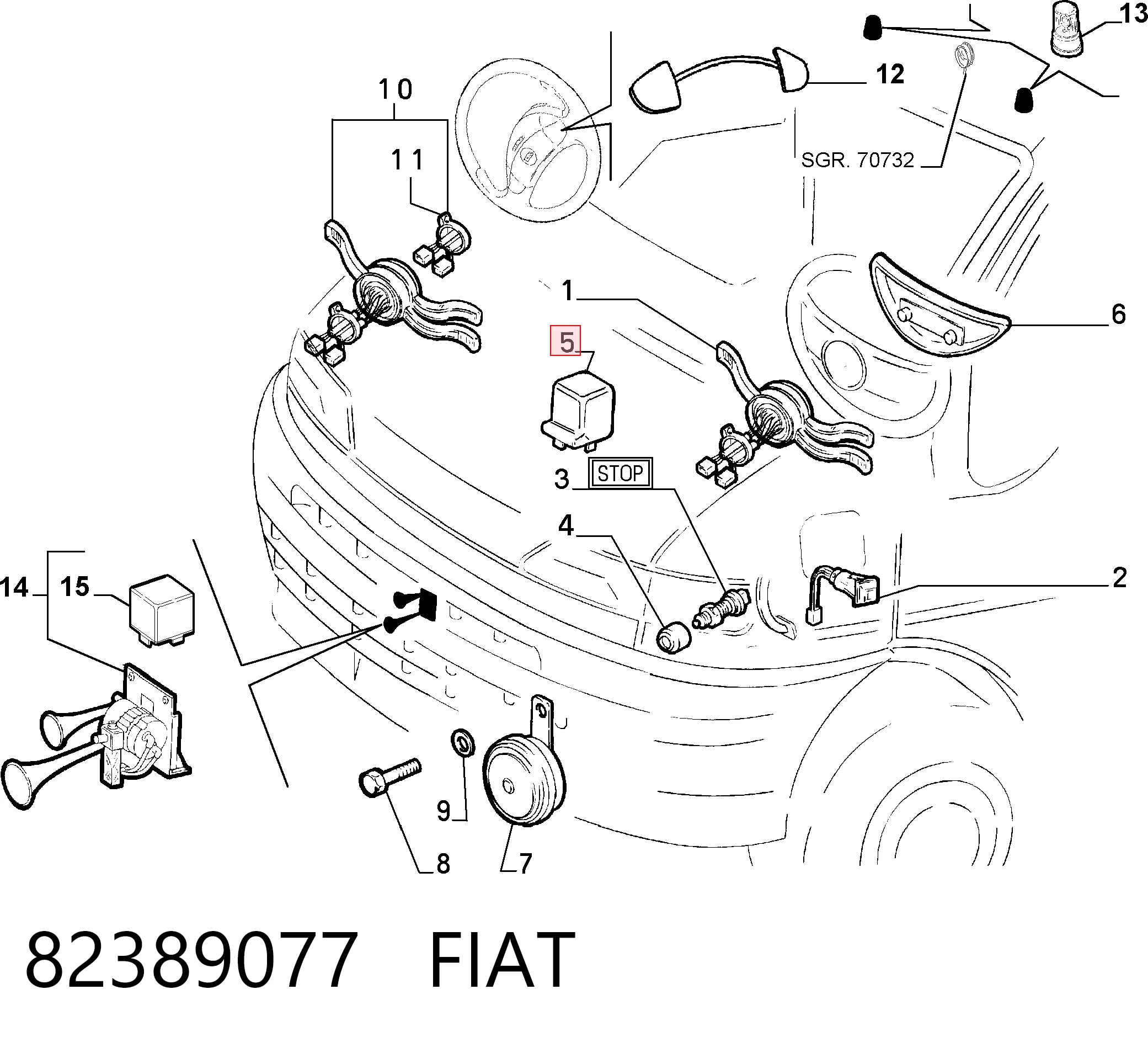 Módulo de intermitentes Fiat Brava  hatchback comprar en España
