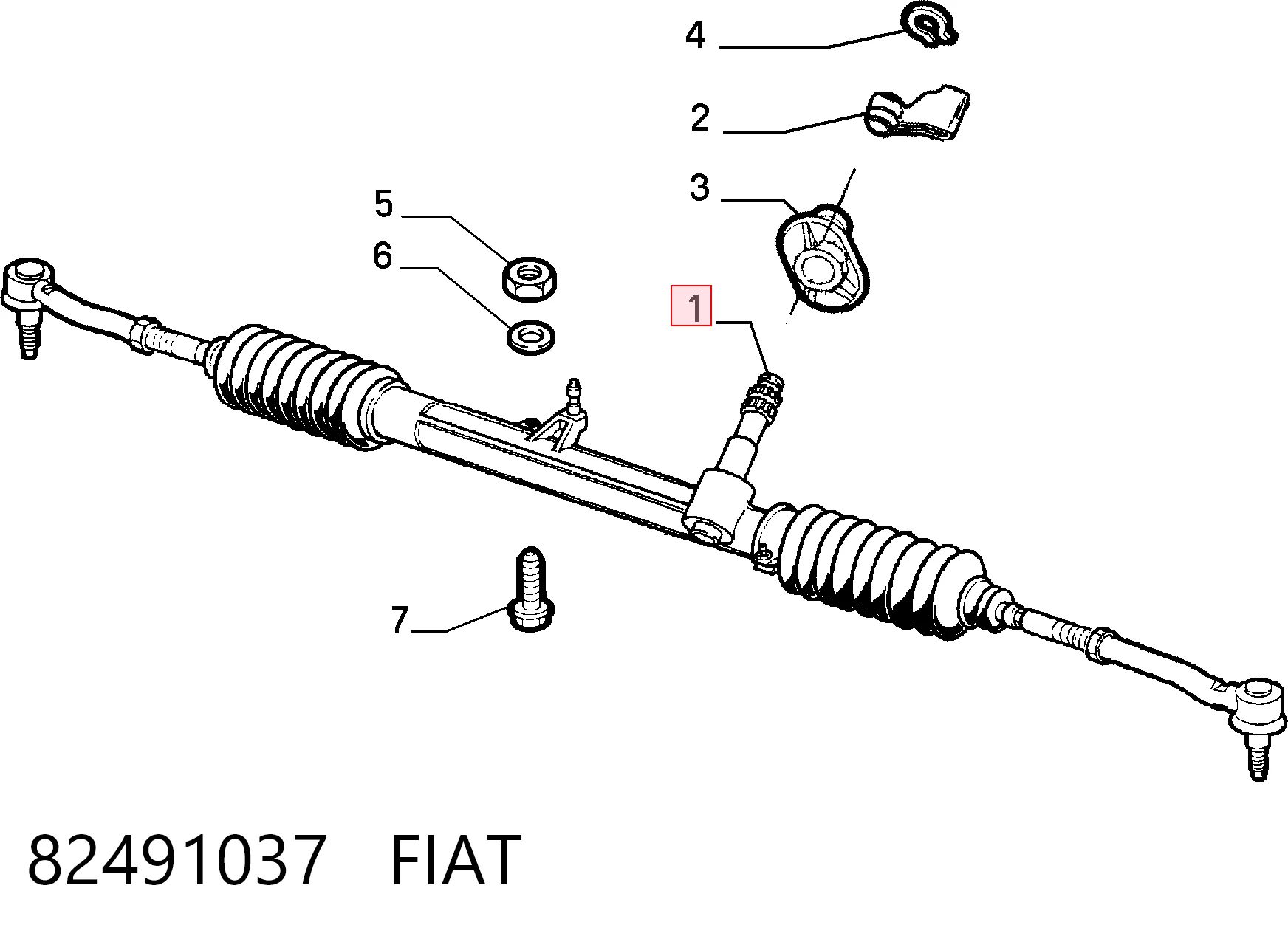 Caja de dirección Fiat Palio  (178BX)
