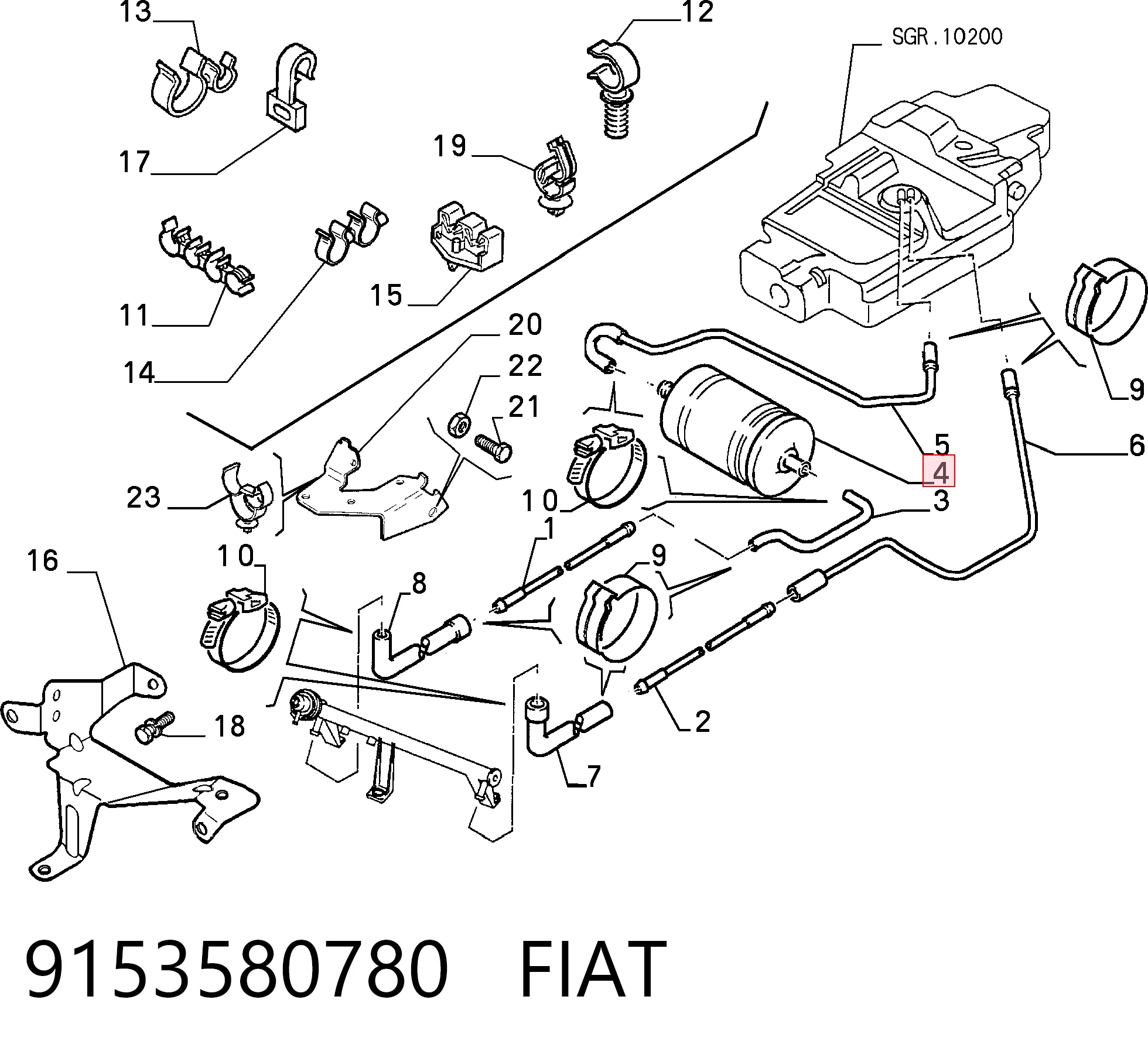9153580780 Fiat/Alfa/Lancia