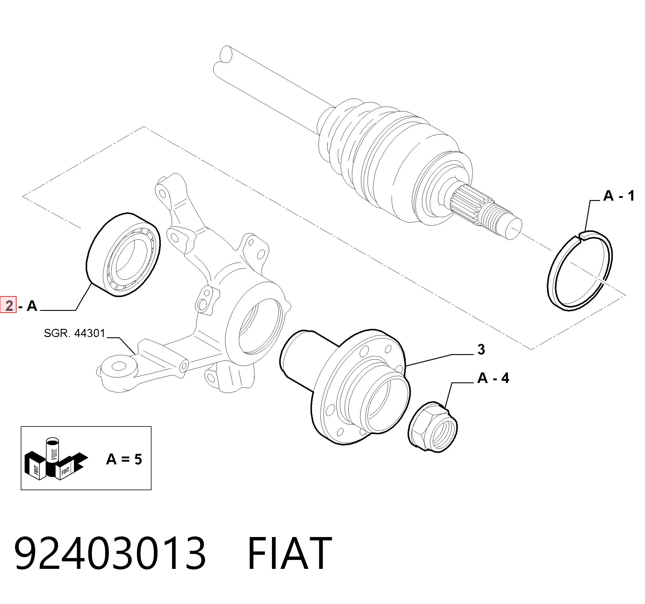 92403013 Fiat/Alfa/Lancia