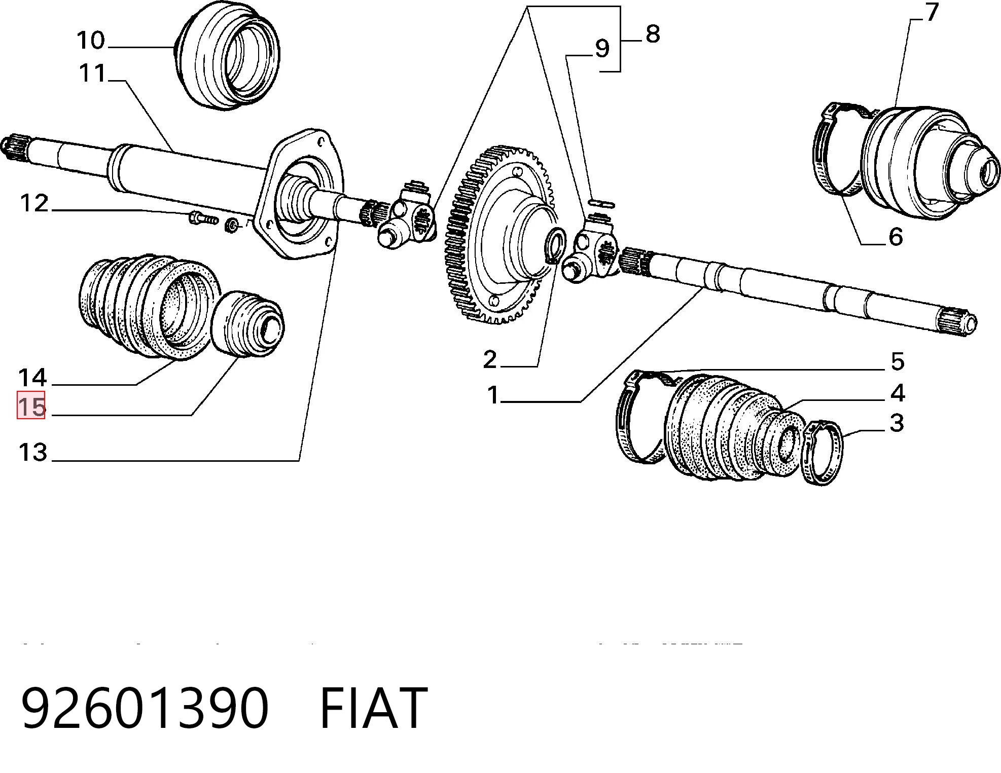 92601390 Fiat/Alfa/Lancia