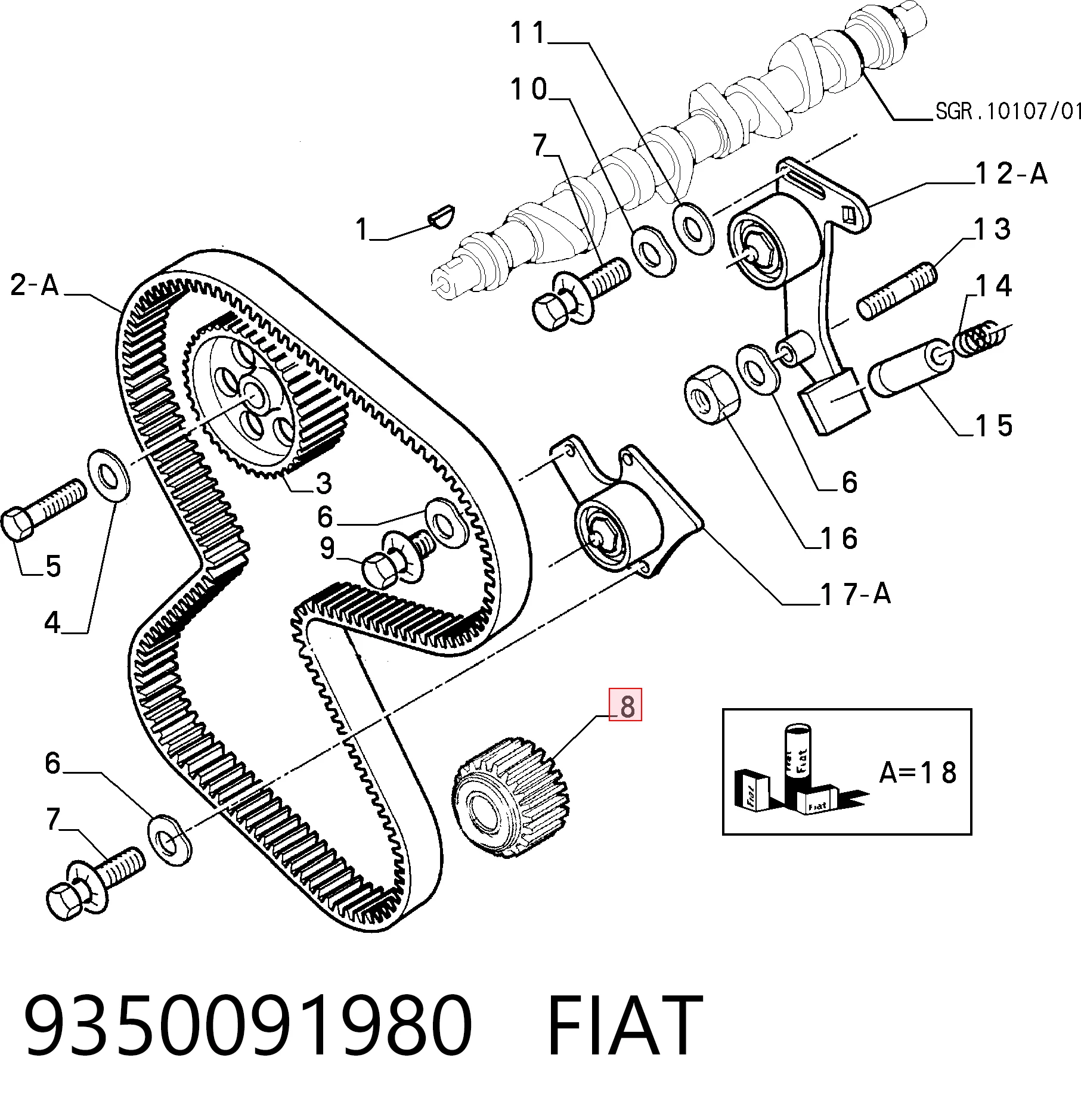 9350091980 Fiat/Alfa/Lancia