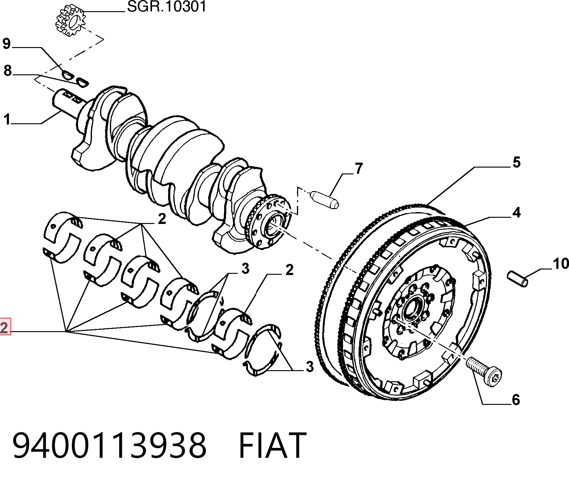 9400113938 Fiat/Alfa/Lancia