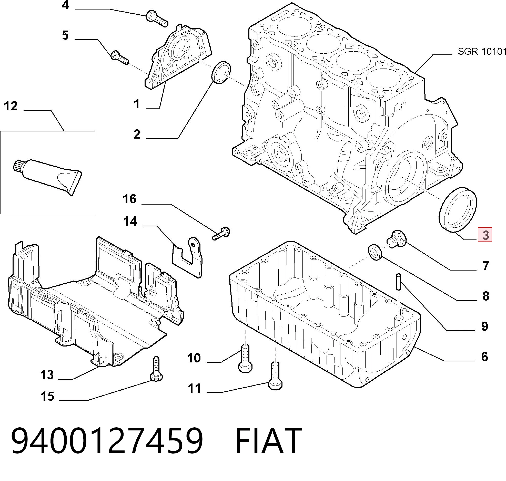 Comprar Retén de cigüeñal Citroen Jumpy II 