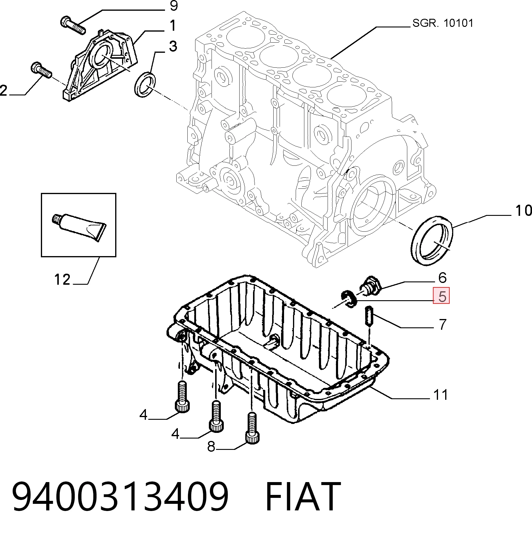 9400313409 Fiat/Alfa/Lancia