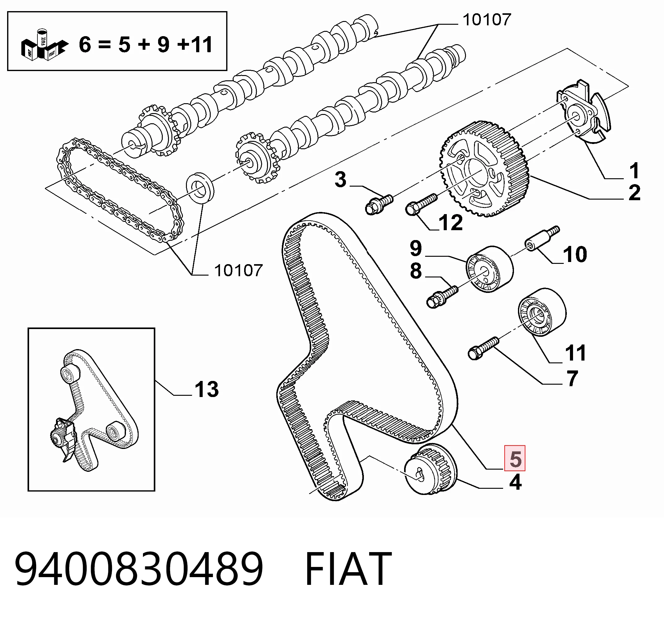 9400830489 Fiat/Alfa/Lancia
