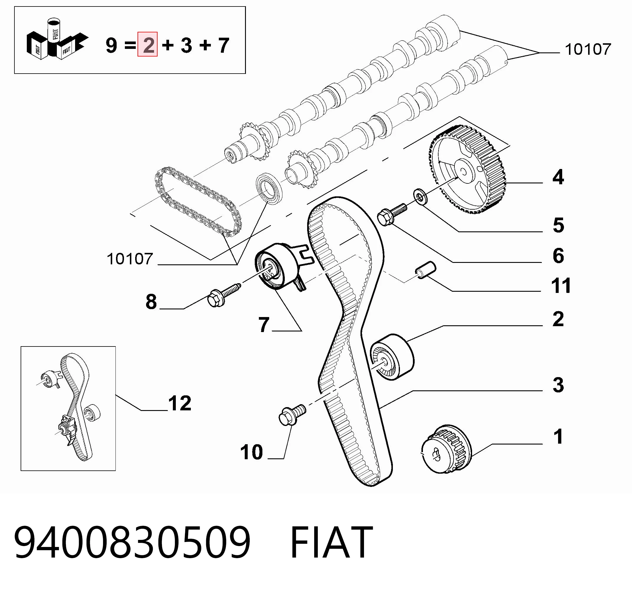 9400830509 Fiat/Alfa/Lancia