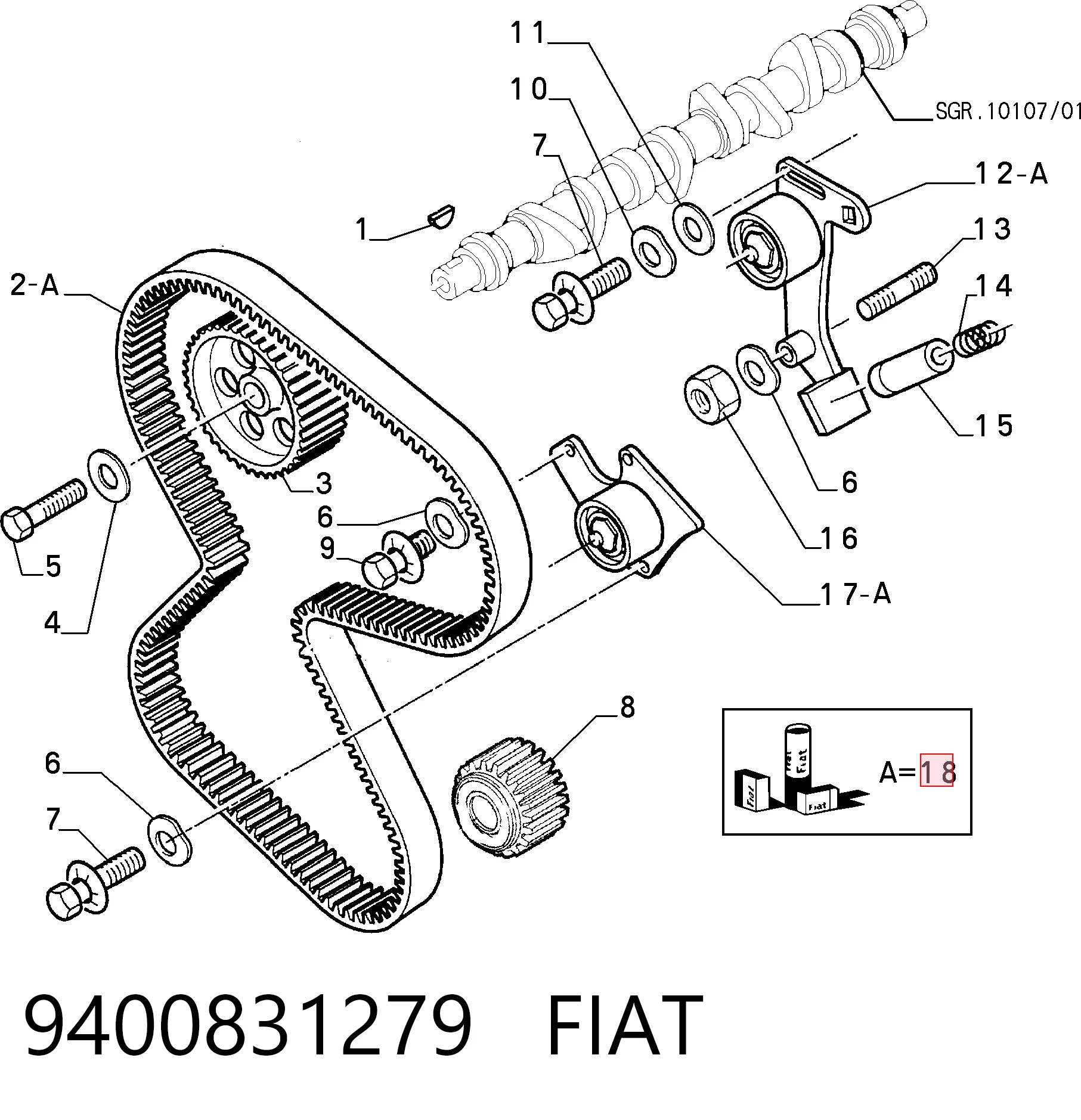 Juego de correas dentadas Fiat Ducato II desde 88,04 €
