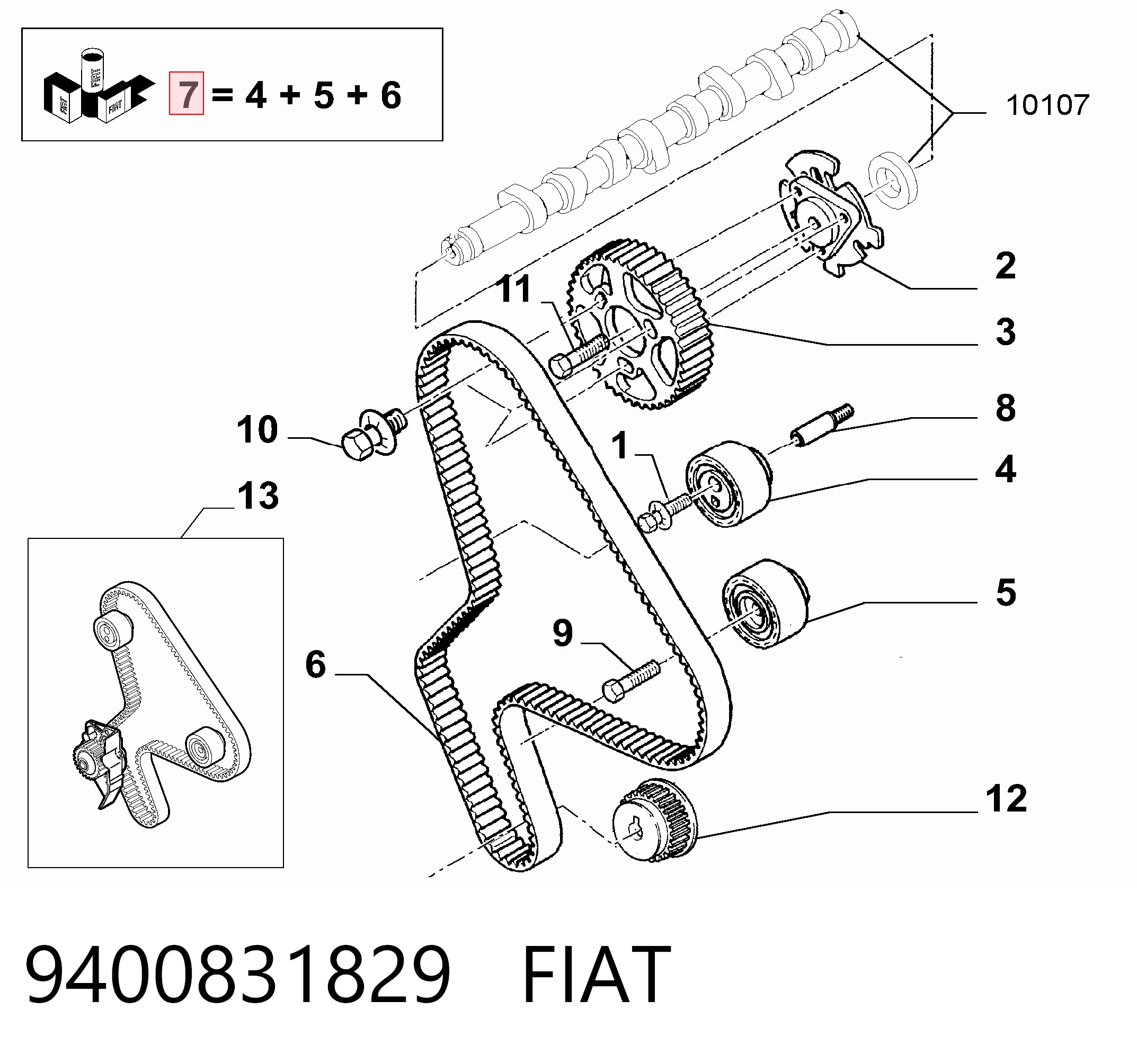 9400831829 Fiat/Alfa/Lancia
